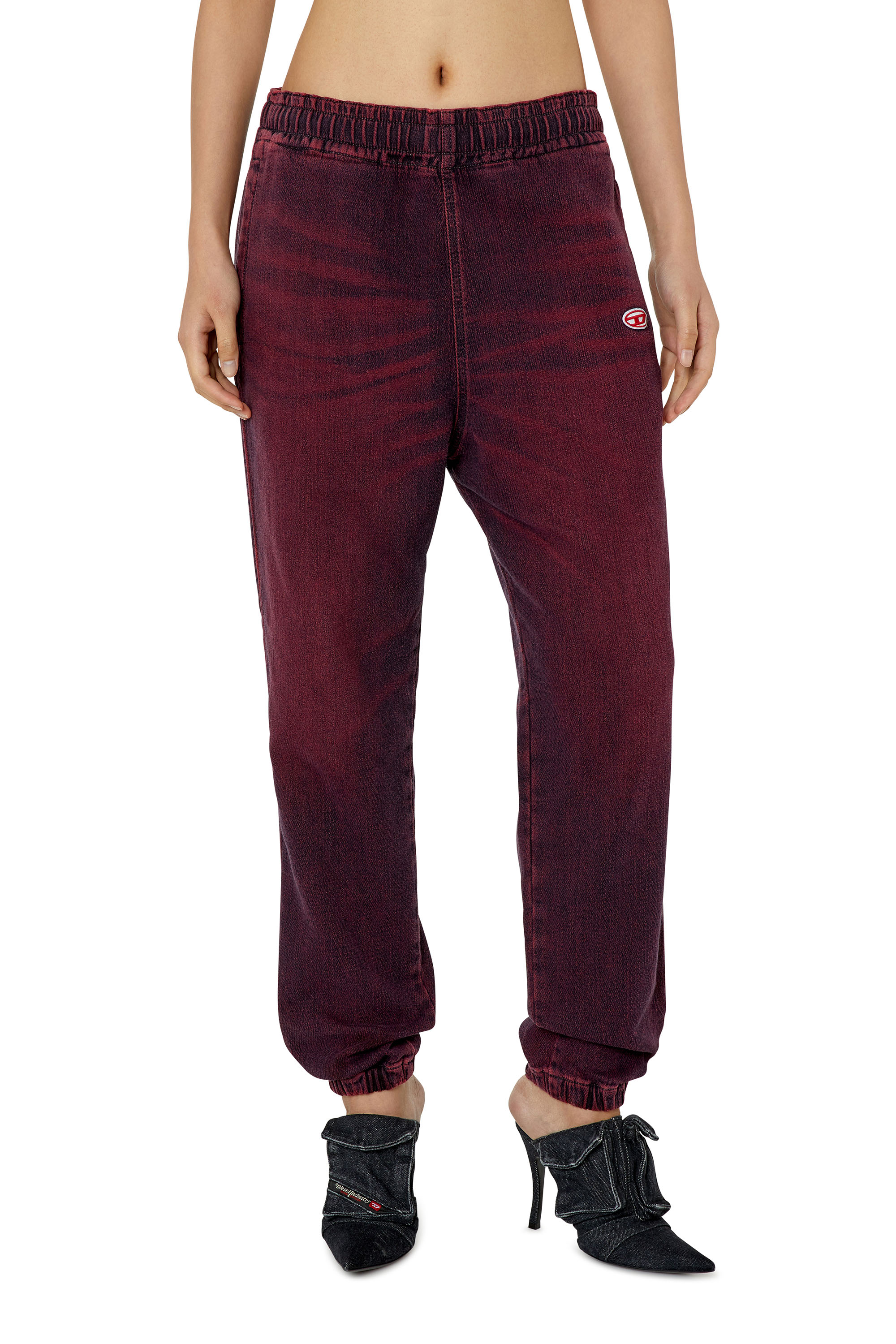 Diesel - D-Lab Track Denim 09G91 Tapered, Burgundy - Image 5