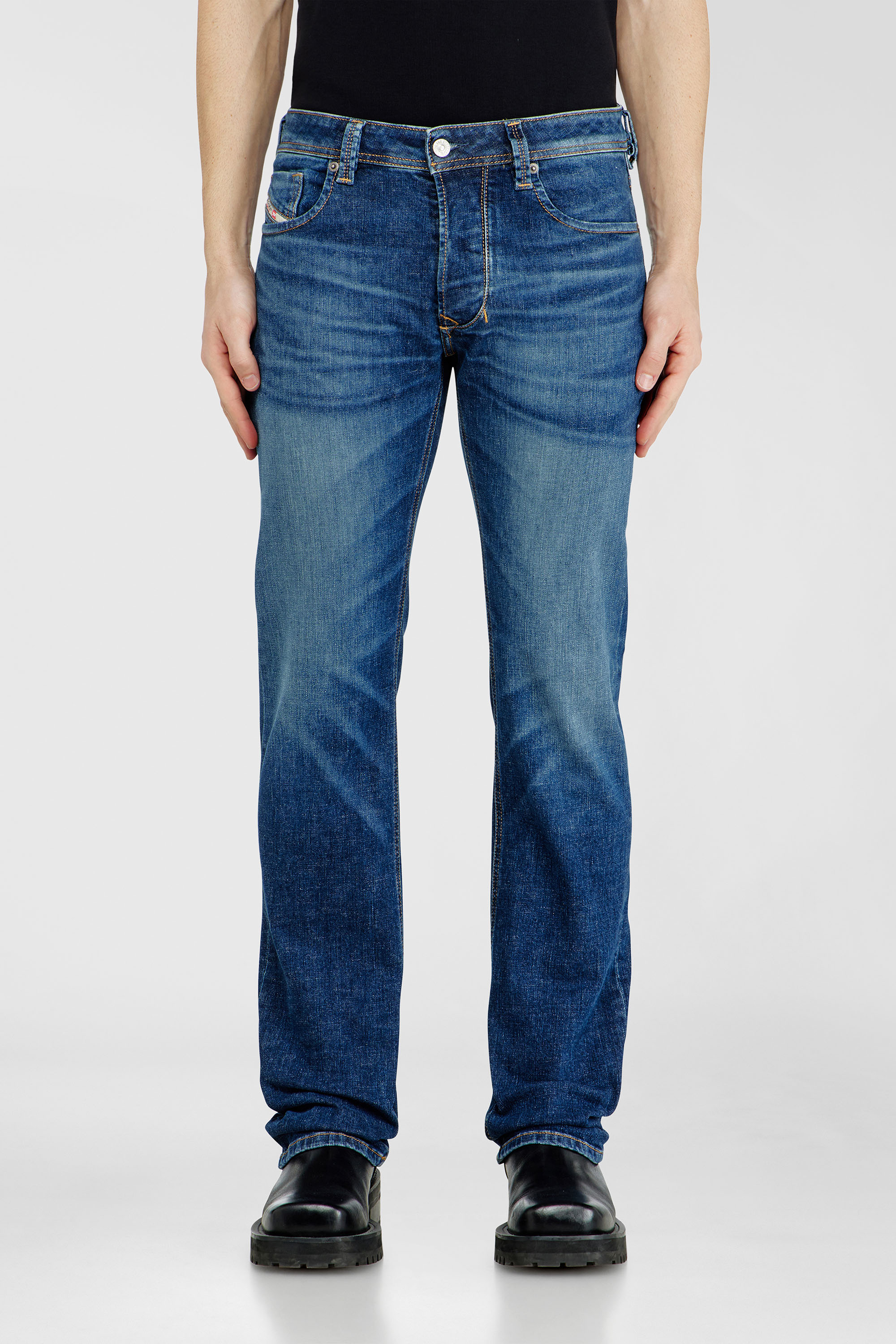 Diesel - Man's Regular Jeans 1985 Larkee 09J47, Dark Blue - 1
