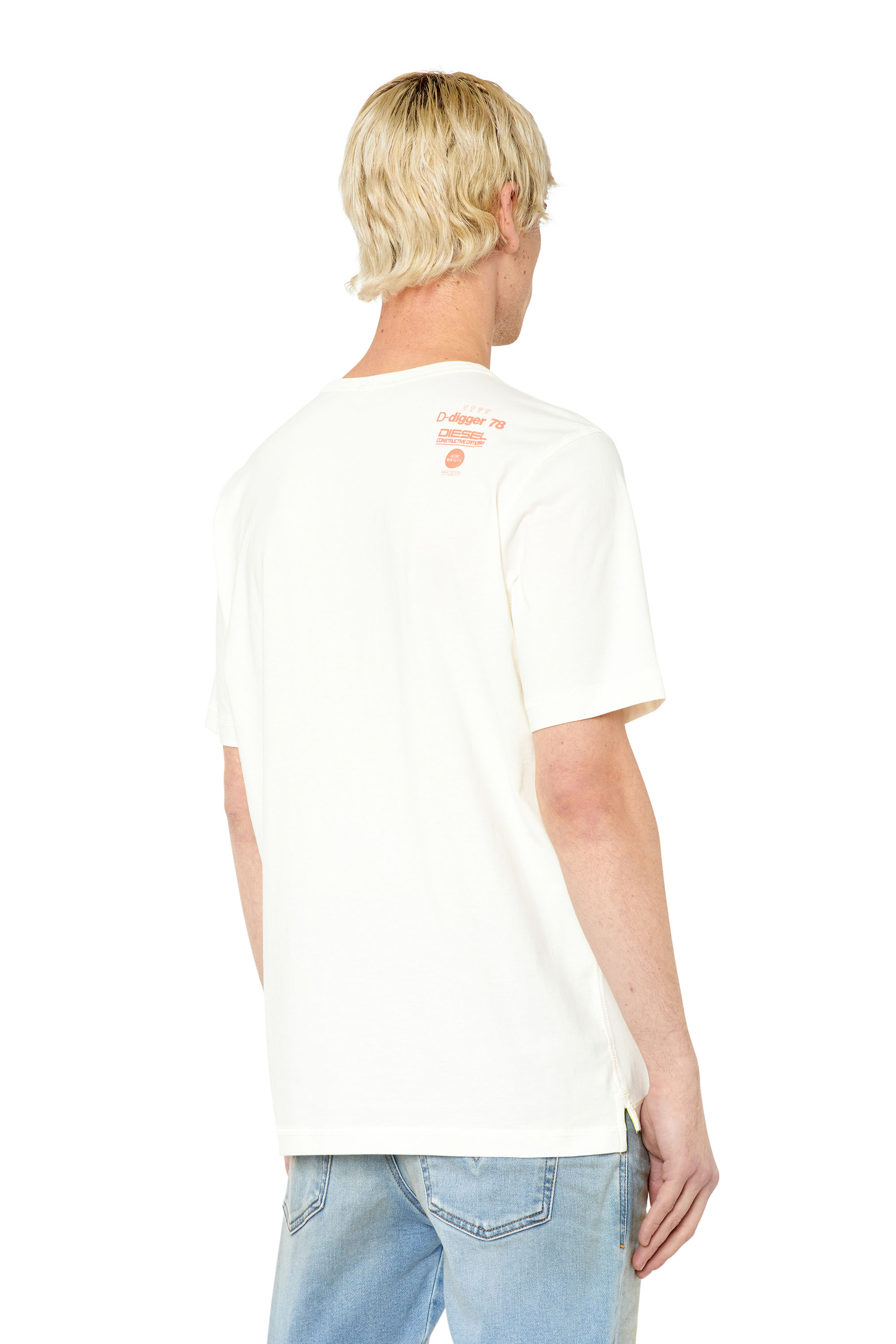Diesel - T-JUST-SLITS-G1, White - Image 4