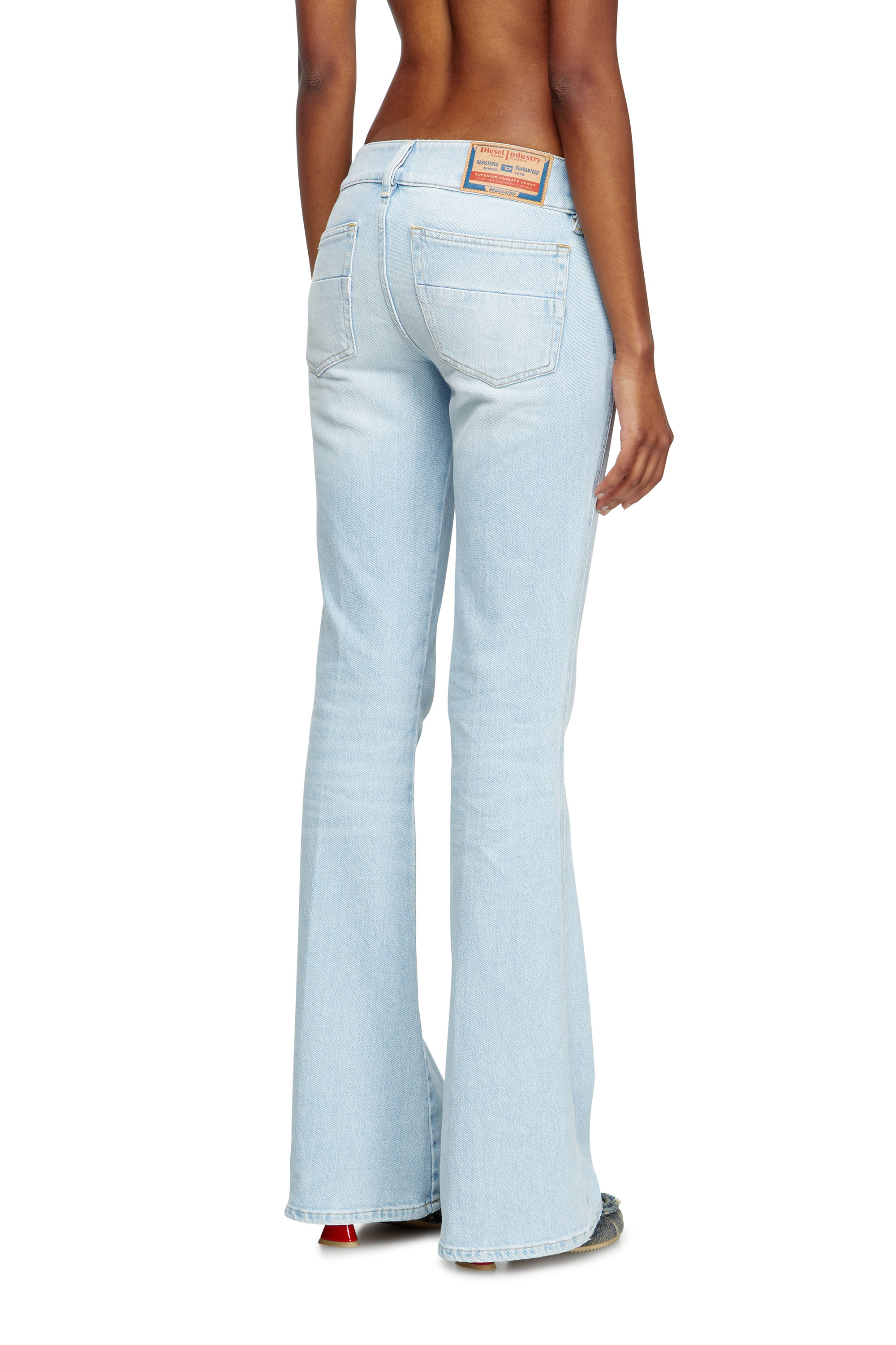 Bootcut Jeans D-Hush 09M11, Light Blue Diesel - Woman's Bootcut Jeans D-Hush 09M11, Light Blue - 4
