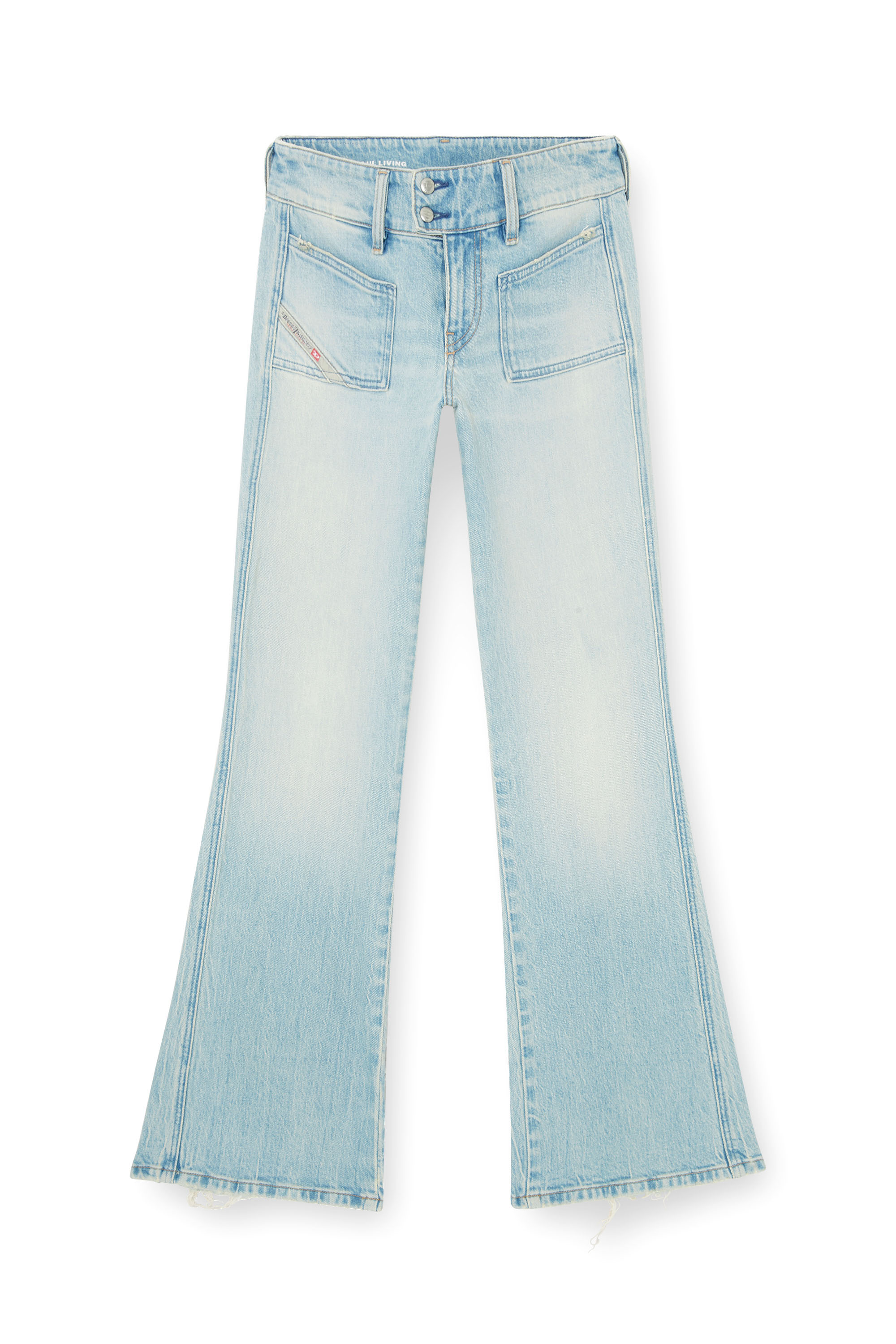 Diesel - Woman's Bootcut Jeans D-Hush 0KBBX, Light Blue - 3