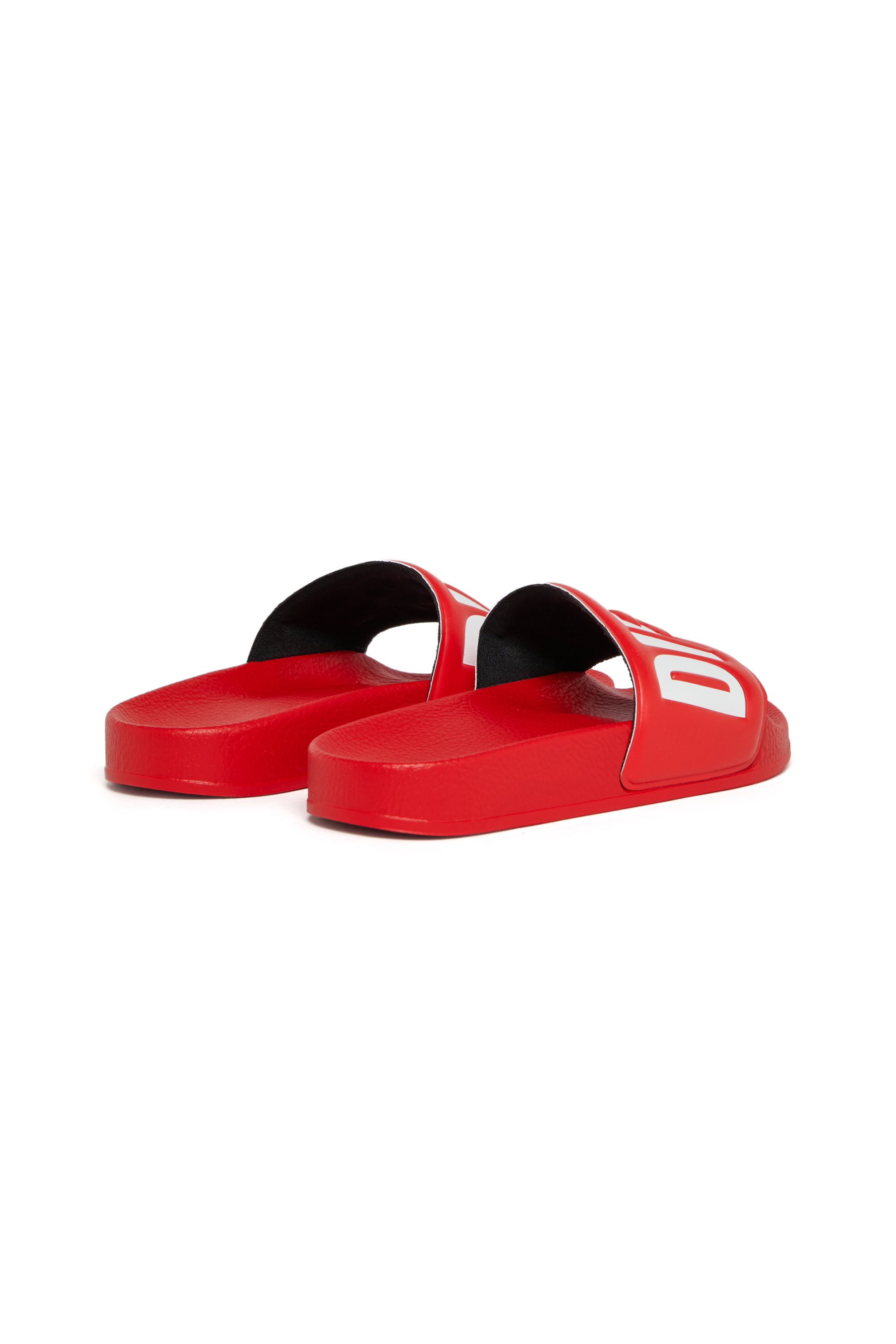 Diesel - SA-BWBISQOF, Unisex's SA-BWBISQOF-Slides with debossed logo in Red - 3