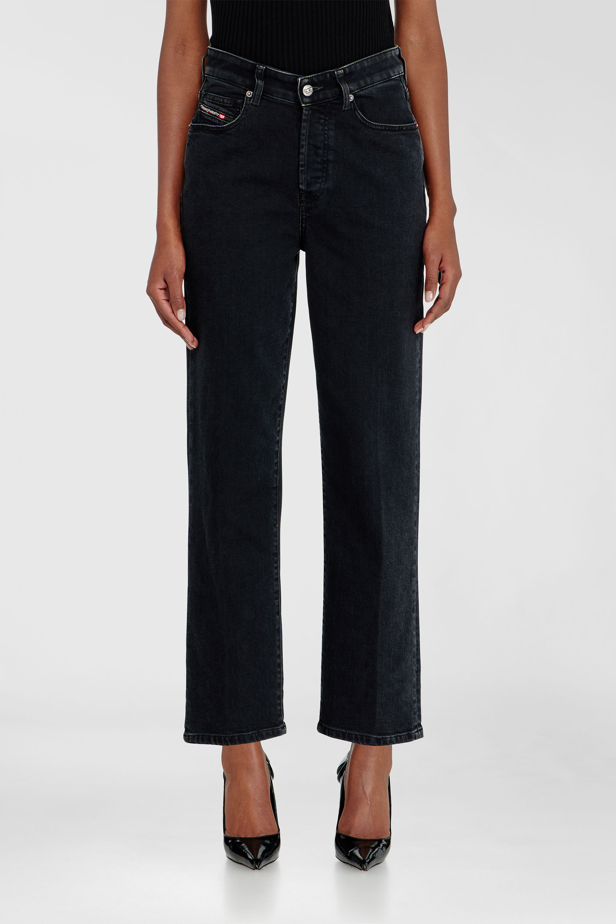 Diesel - Woman's Regular Jeans 1981 D-Went 09N89, Black/Dark grey - 4
