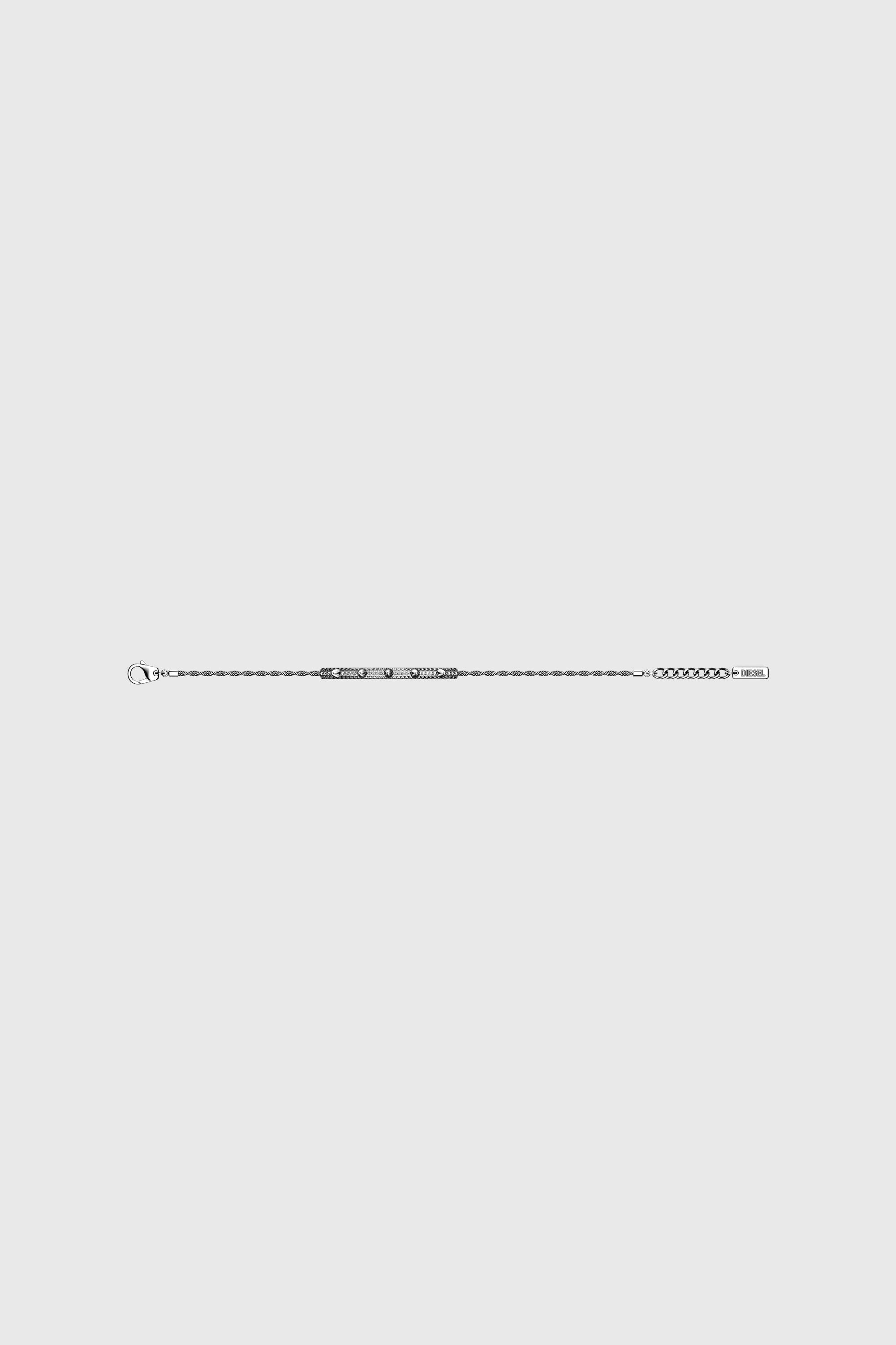 Diesel - DX1725040, Unisex's Stainless Steel ID Bracelet in Silver - 3