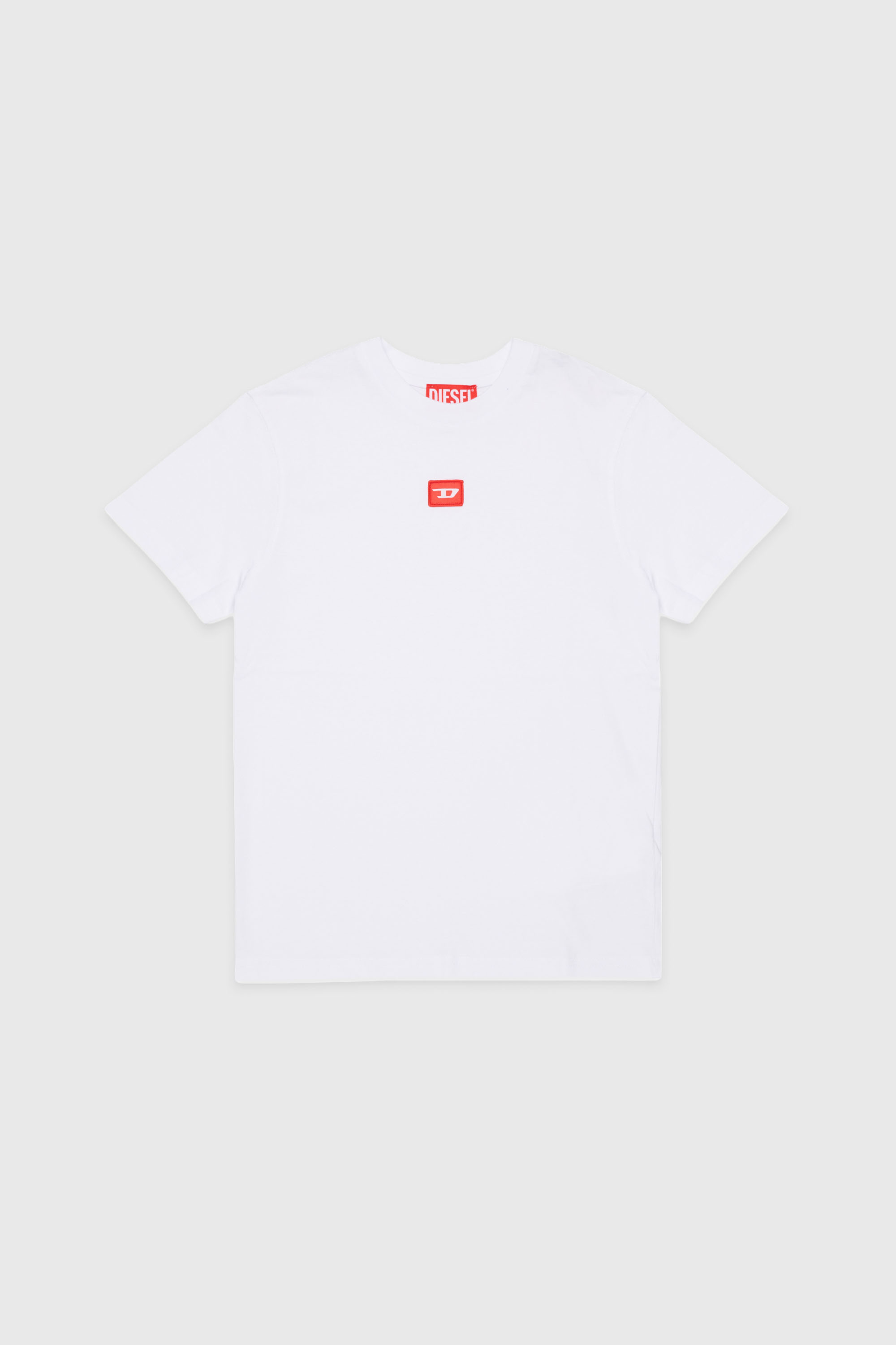 Diesel - TXDIEGO, Man's Cotton T-shirt with patch in White - 1