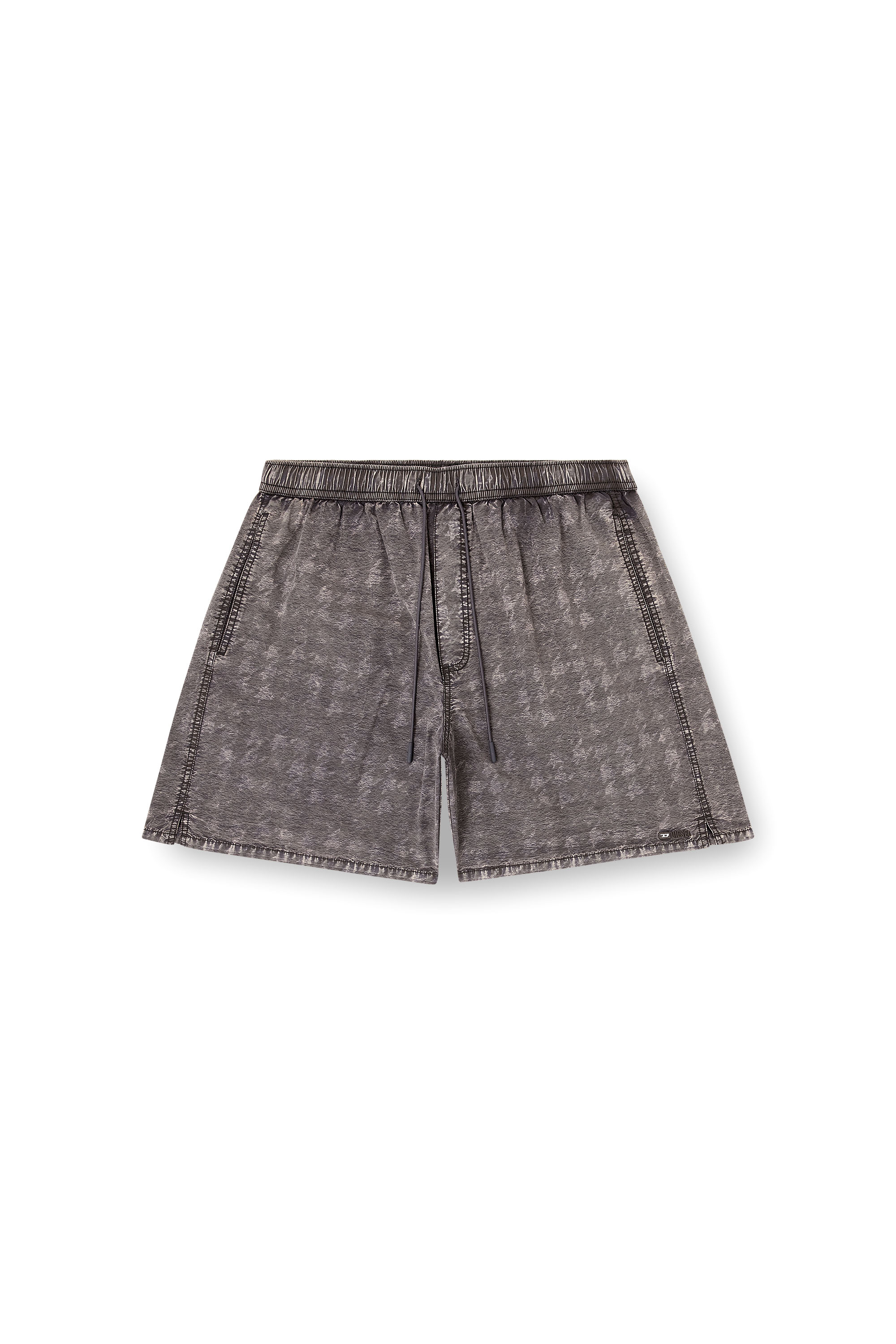 Diesel - CONOR-43-DNM, Man's Swim shorts with faded houndstooth pattern in null - 3