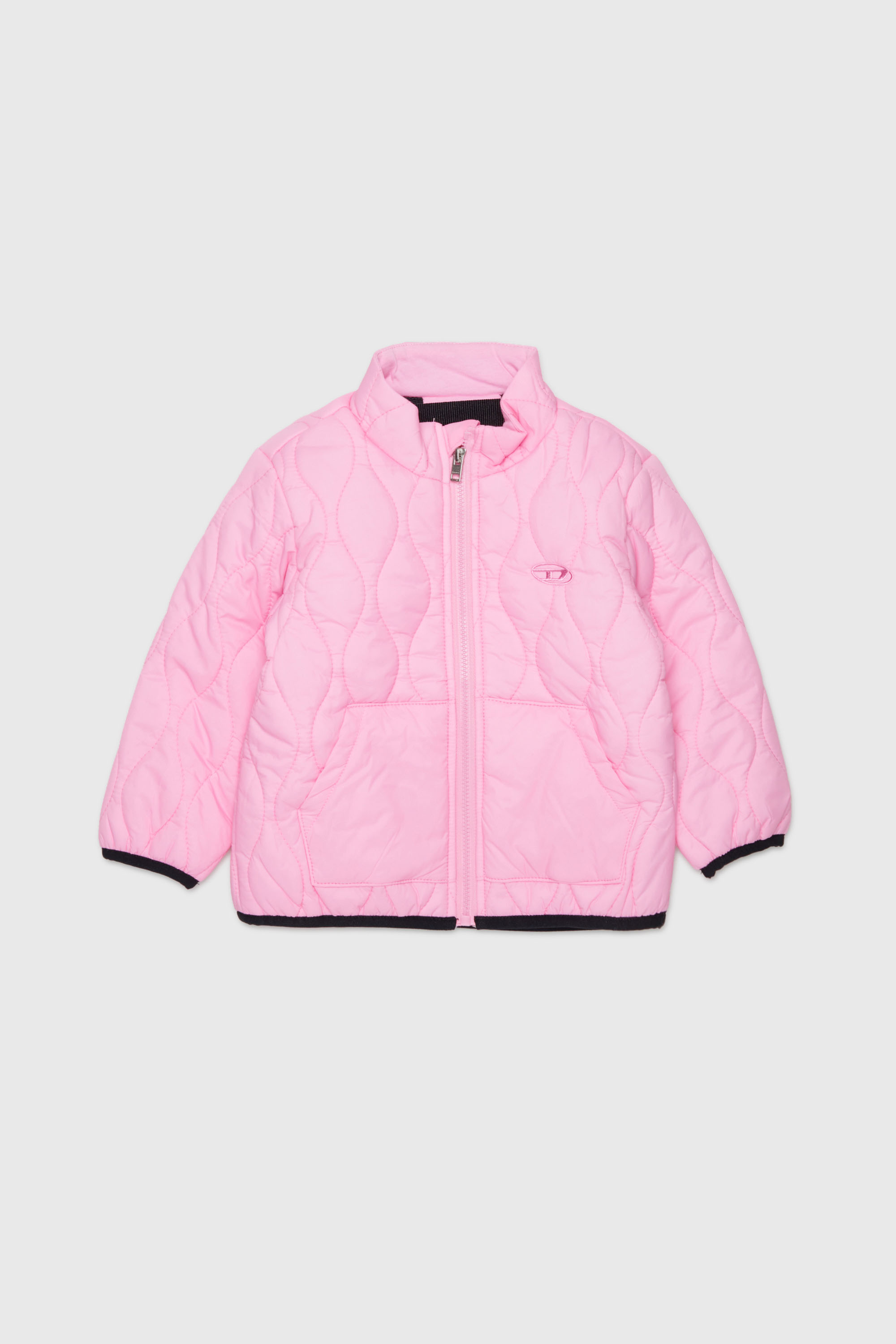 Diesel - JONIONB, Man's Quilted jacket with Oval D embroidery in Pink - 1