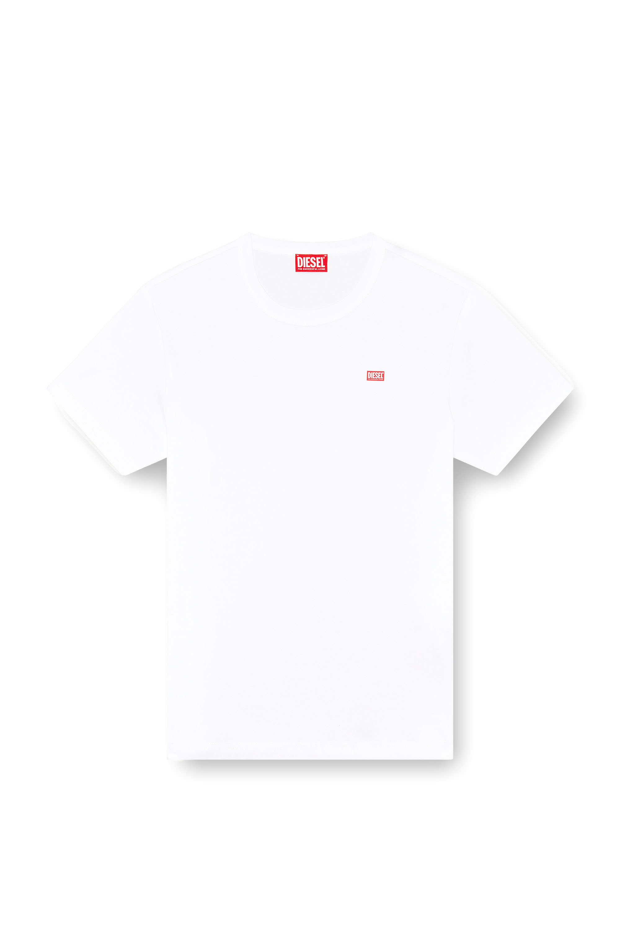 Diesel - T-MIEGOR-K77, Man's T-shirt in mercerised cotton in White - 2