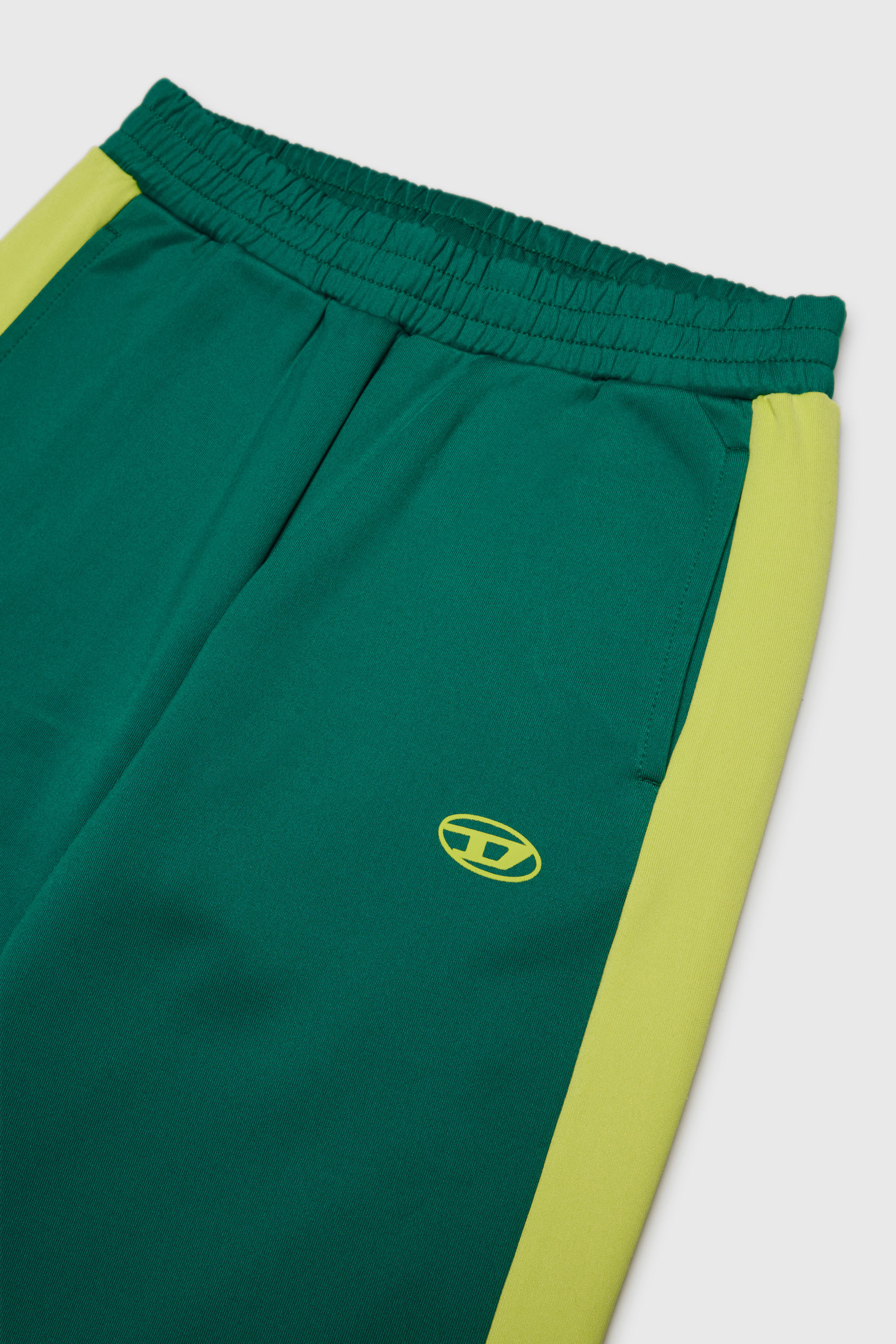 Diesel - PBOS, Man's Sweatpants with side bands in Green - 3
