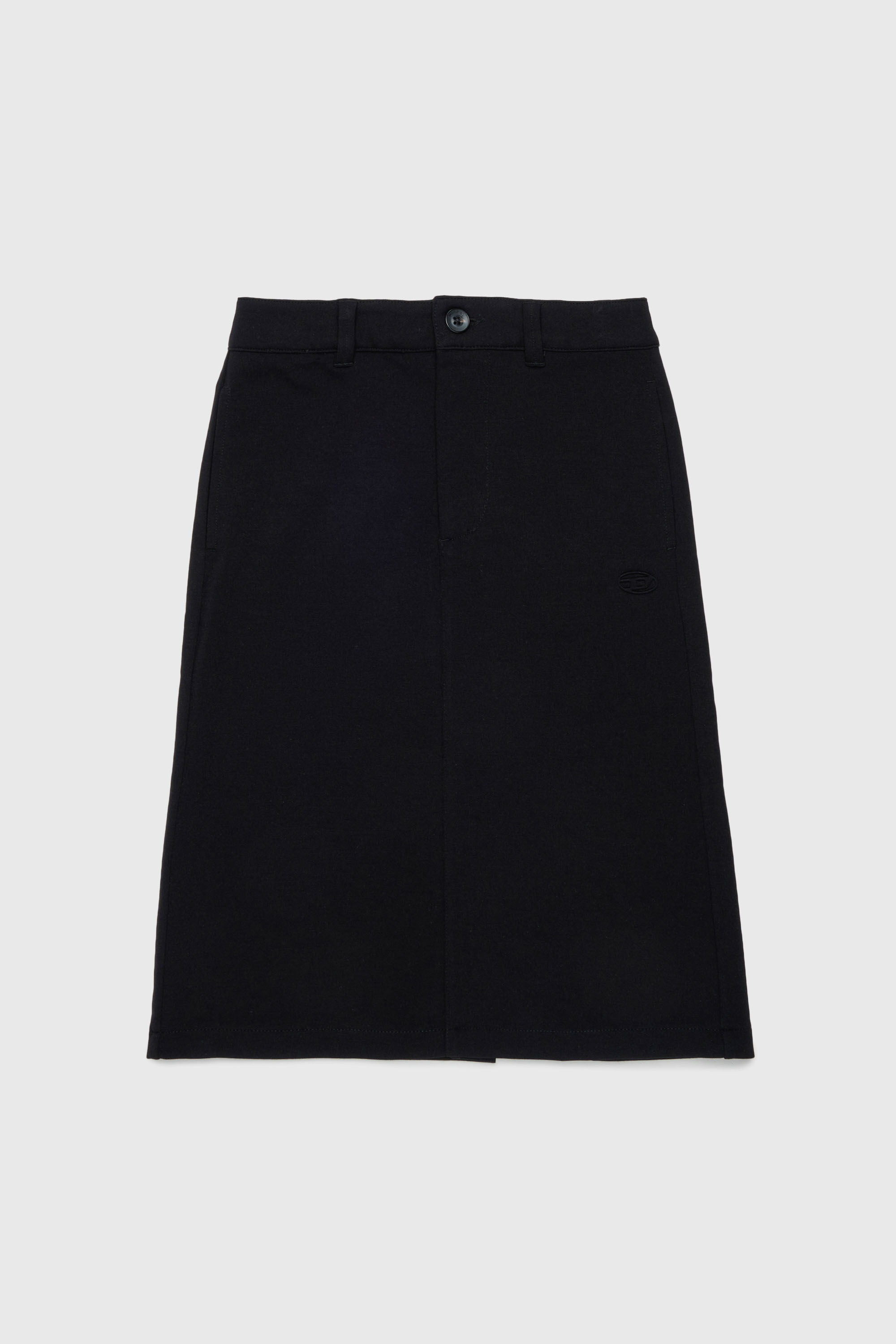 Diesel - GMILX, Woman's Skirt in stretch viscose blend in Black - 1