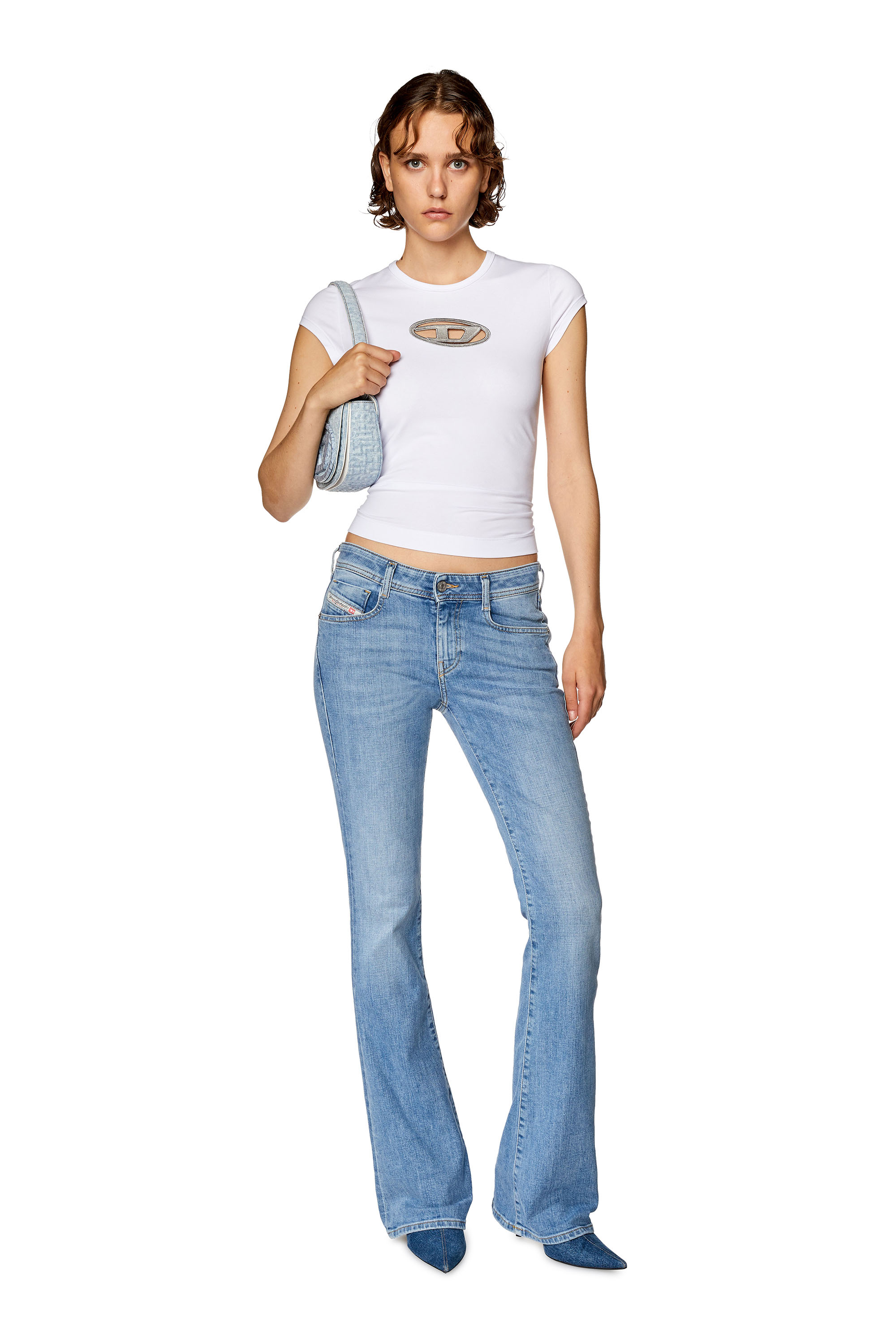 Diesel - Bootcut and Flare Jeans 1969 D-Ebbey 09F76, Light Blue - Image 1