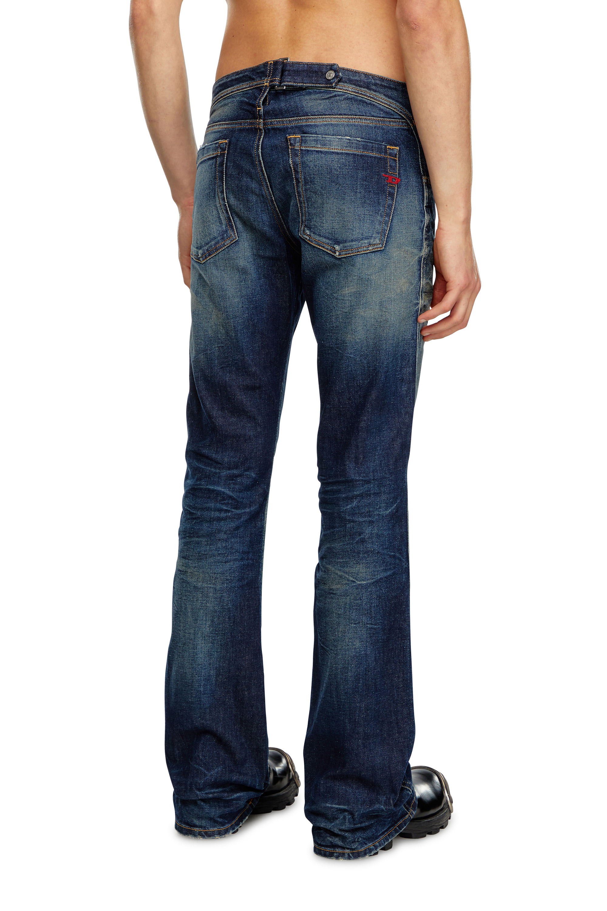 Diesel - Man Bootcut Jeans D-Backler 09H79, Dark Blue - Image 3