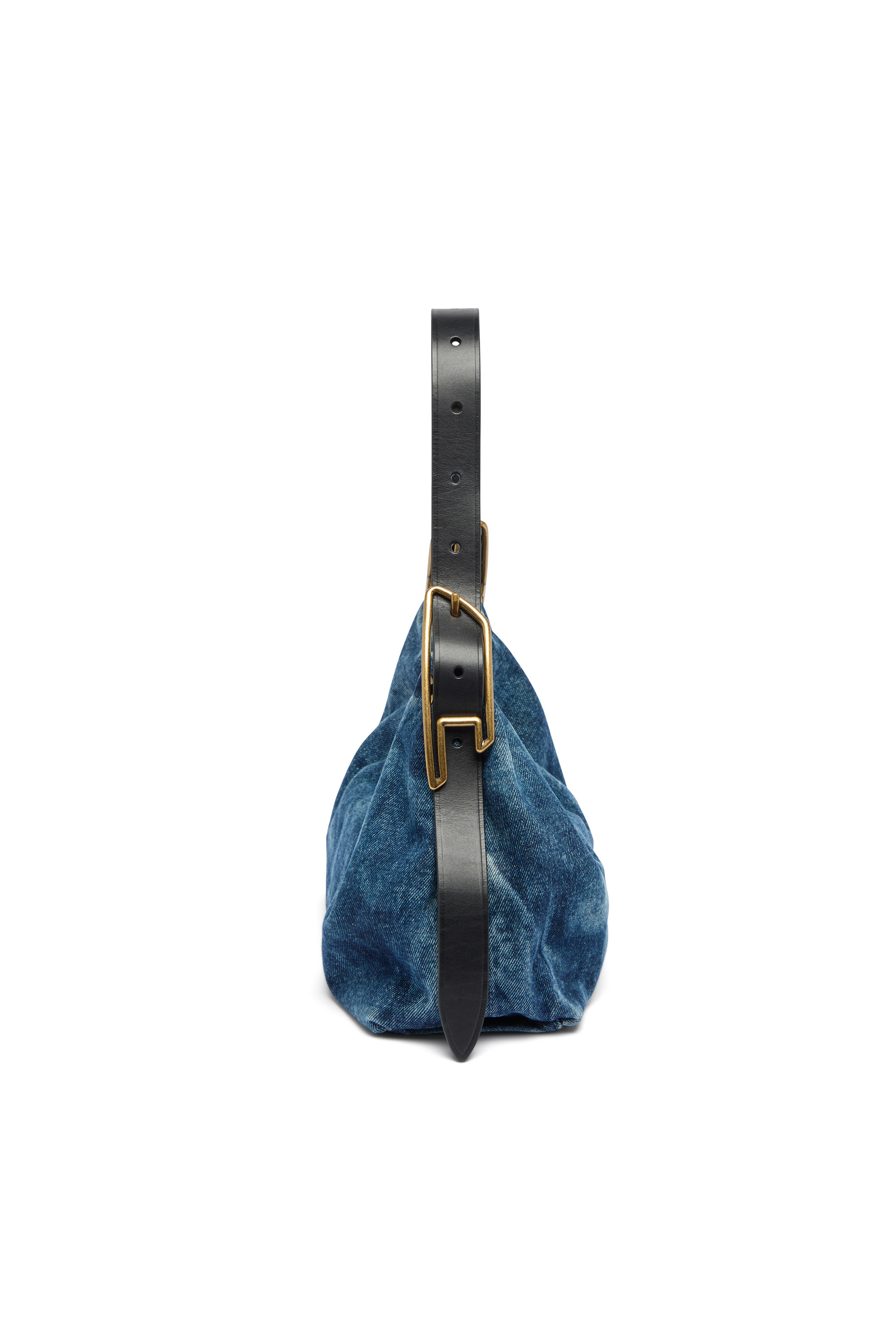 Diesel - D-LINE HOBO S, Woman's D-Line-Denim shoulder bag in Medium blue - 5