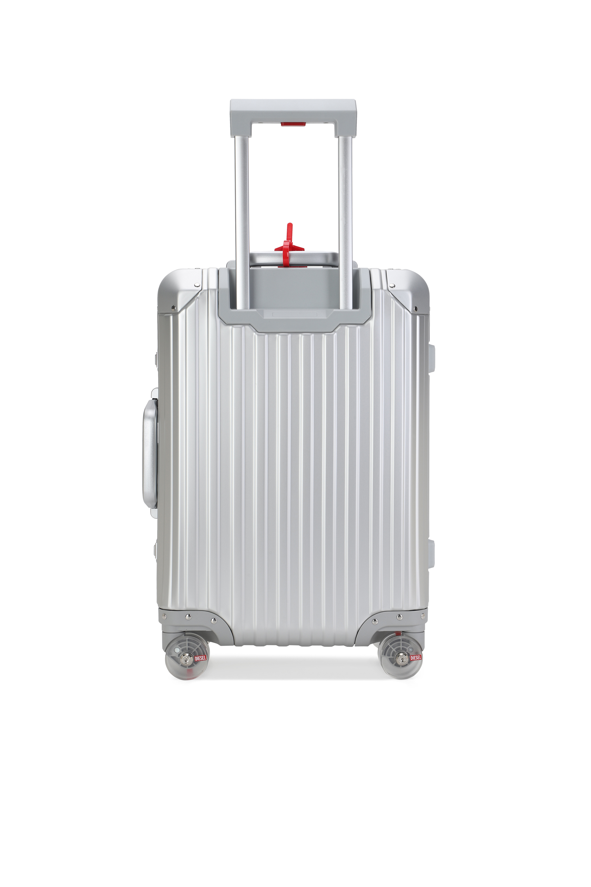 Diesel - DIESEL ALUMINUM TROLLEY- DSL002, Unisex's Aluminum suitcase size S in Silver - 2