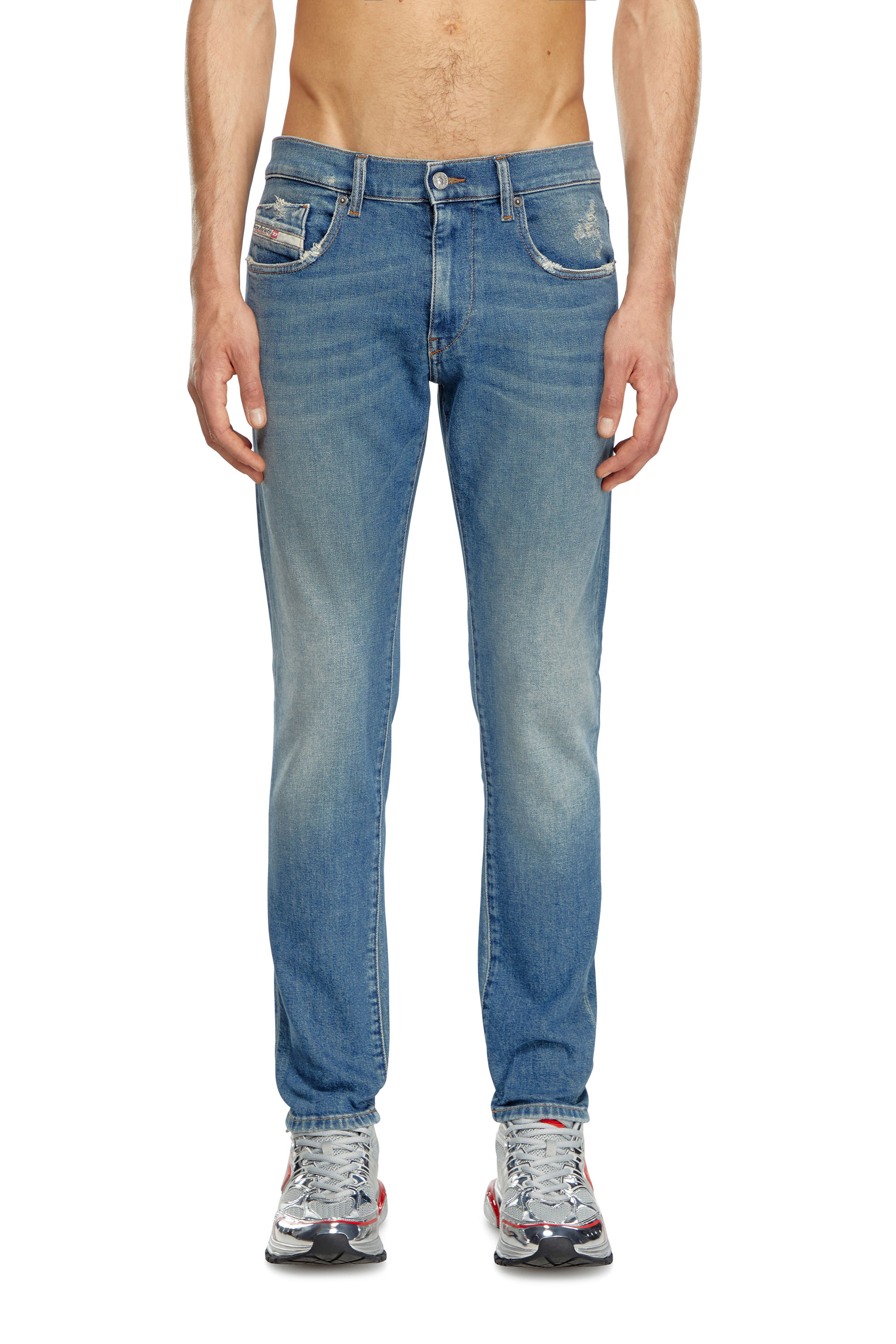 Diesel - Slim Jeans 2019 D-Strukt 0GRDG, Light Blue - Image 1