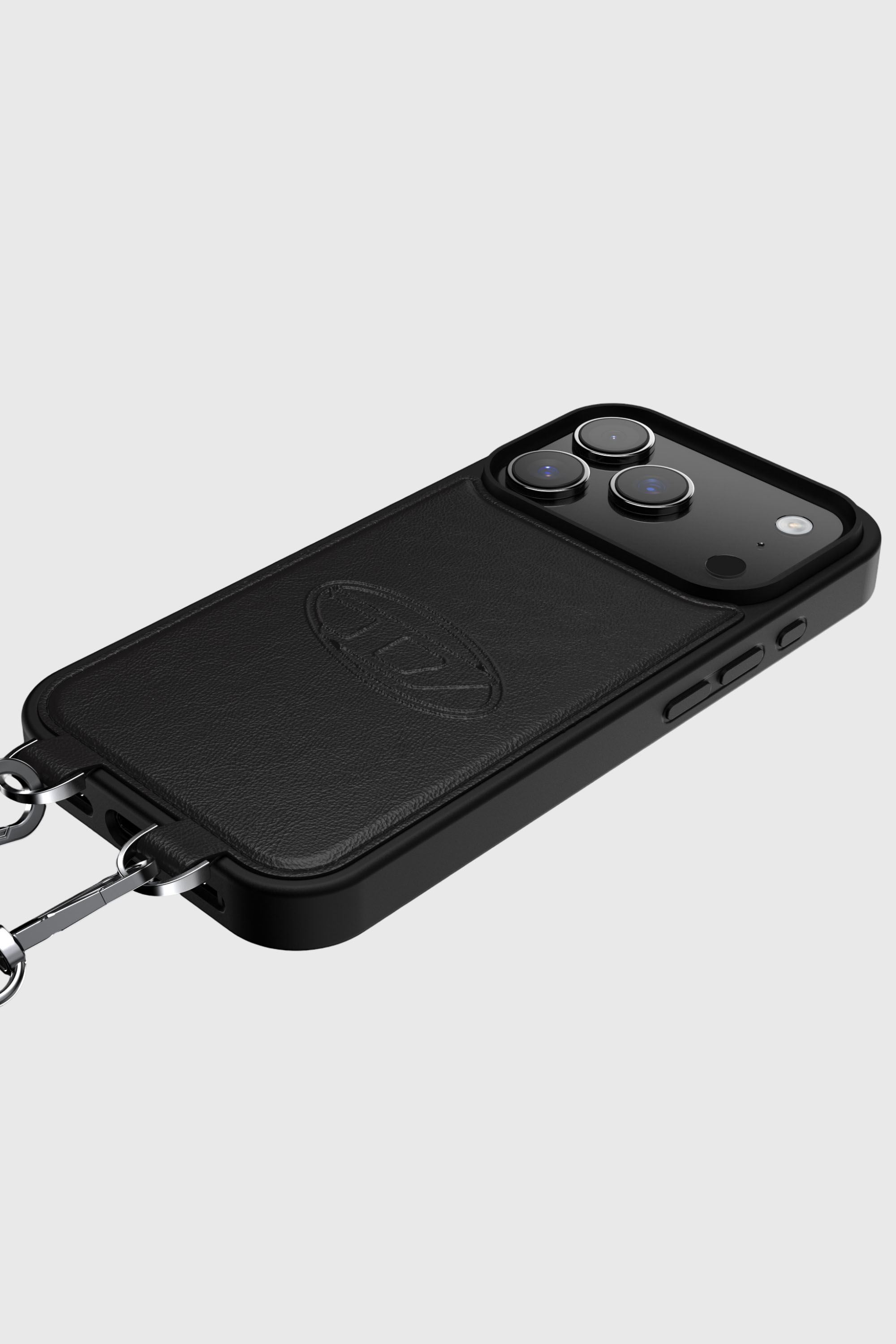 Diesel - 60662 MOULDED CASE, Unisex's Oval D case with wrist strap and MagSafe for iPhone 17 Pro in Black - 5