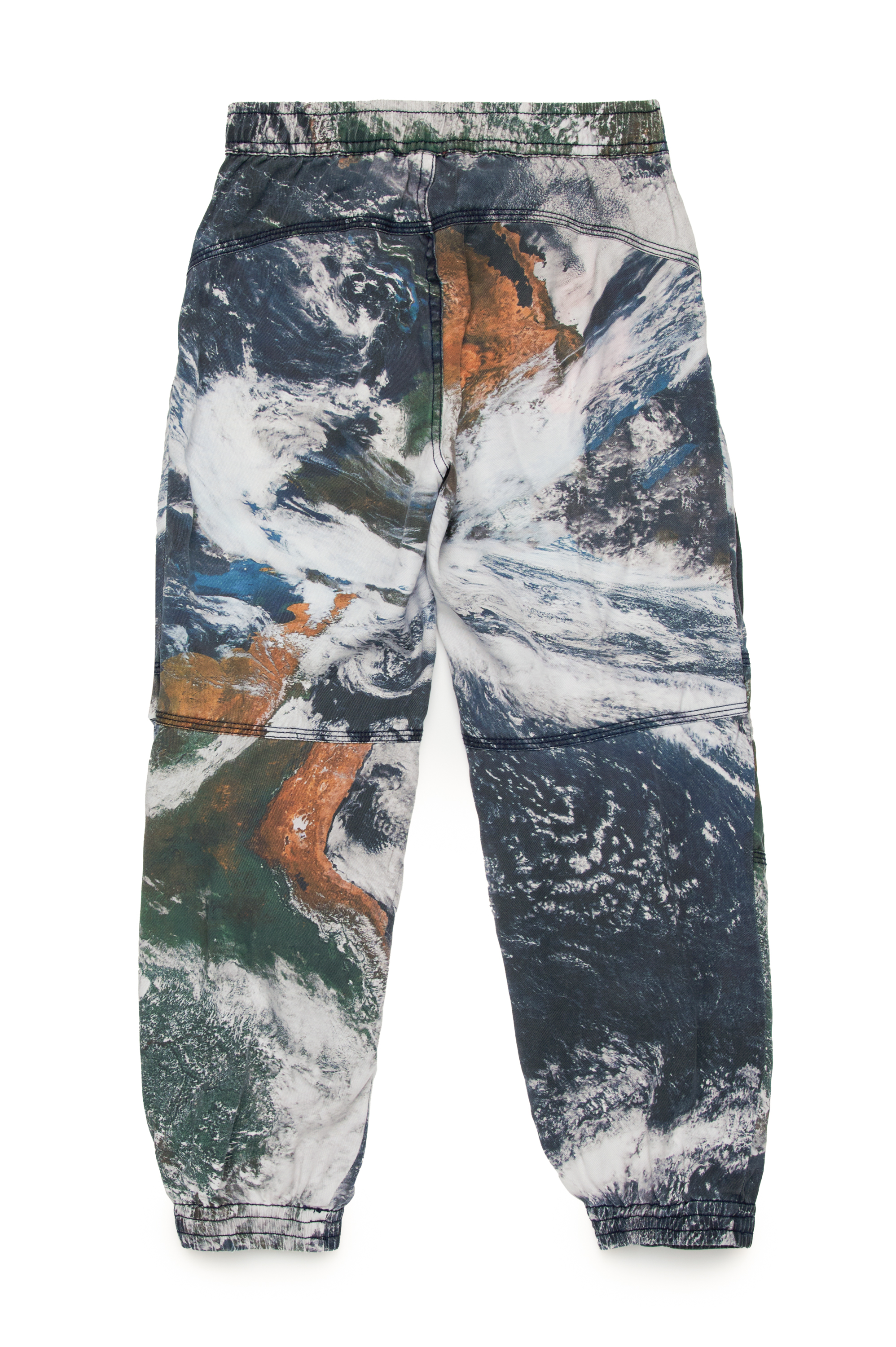 Diesel - PMIRTCMF, Unisex's Fluid cargo pants with Camo Planet print in Multicolor - 2