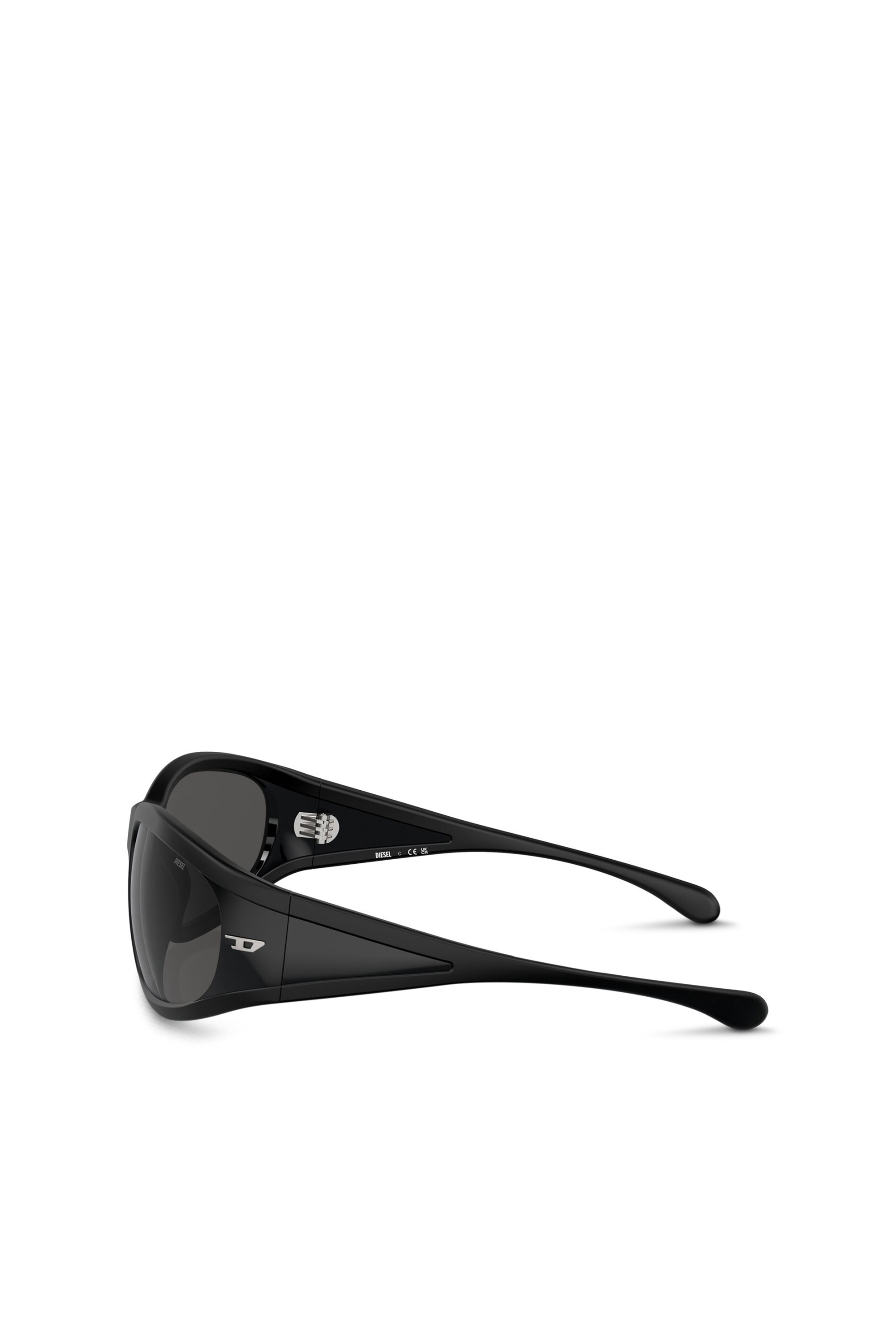 Diesel - 0DL3002, Unisex's Rectangular sunglasses in acetate in Black - 2