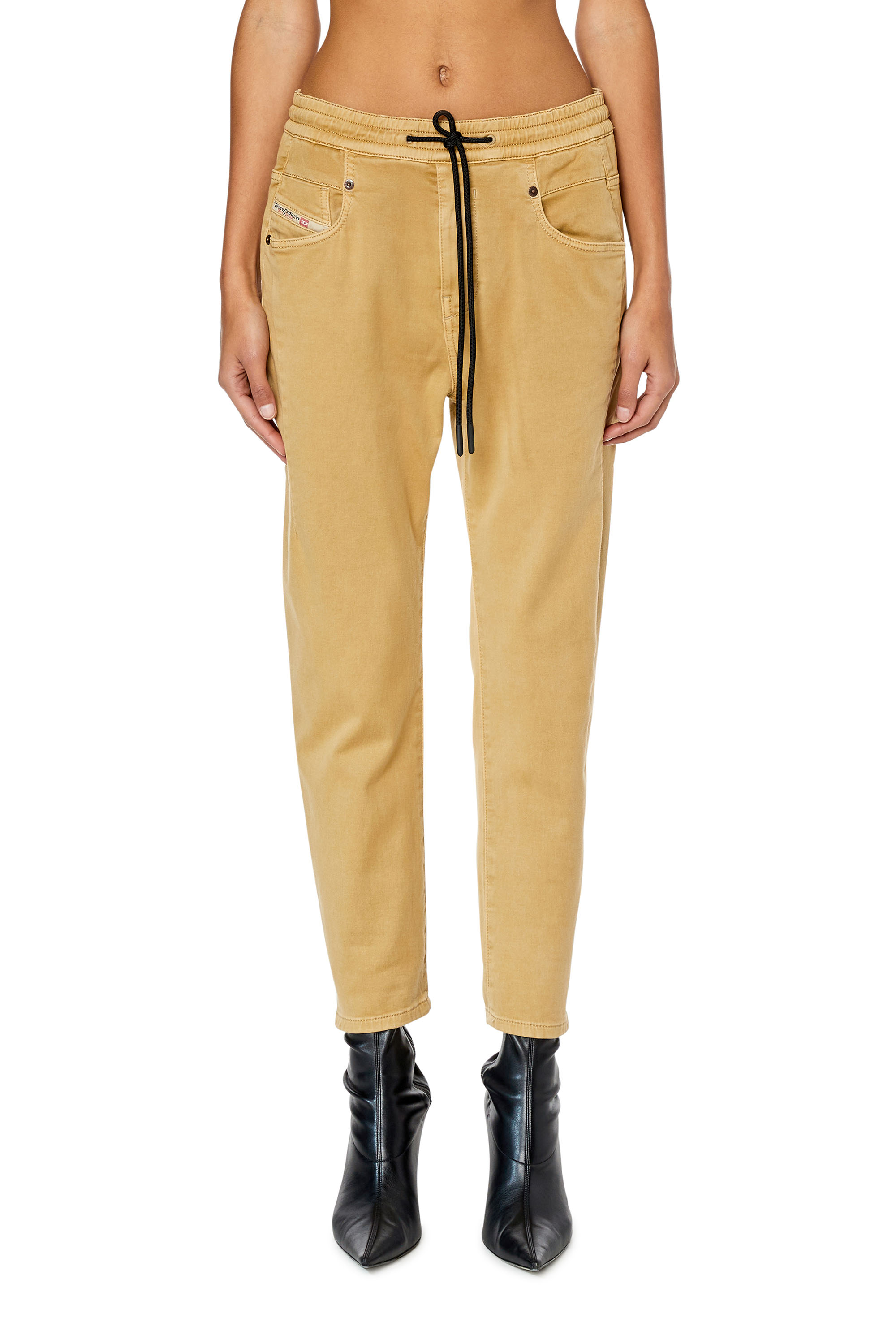 Diesel - Fayza JoggJeans® 068DY Boyfriend, Light Brown - Image 1