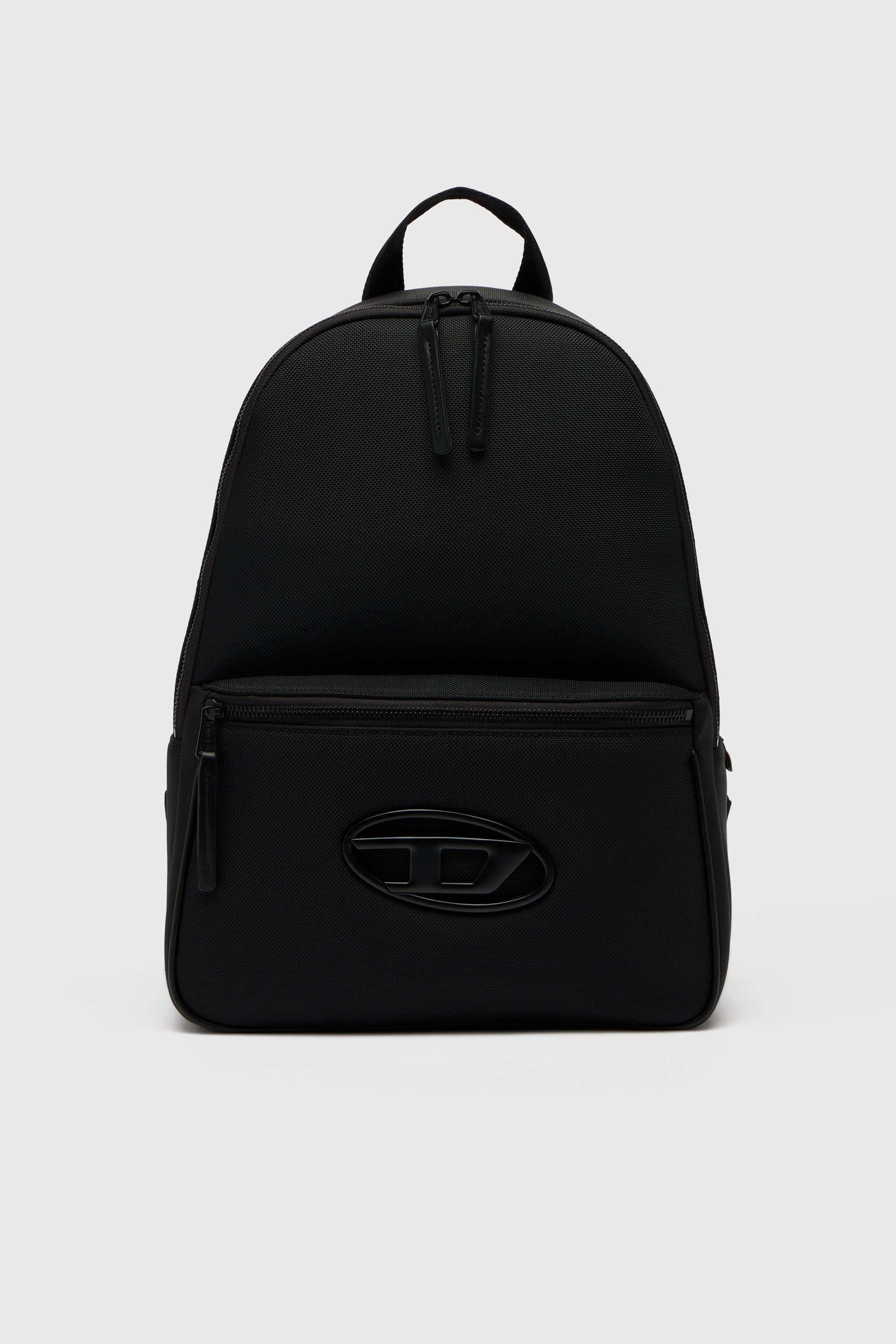 Diesel - HOLI-D BACKPACK M, Unisex's Holi-D - Backpack in nylon with Oval D logo in Black - 1
