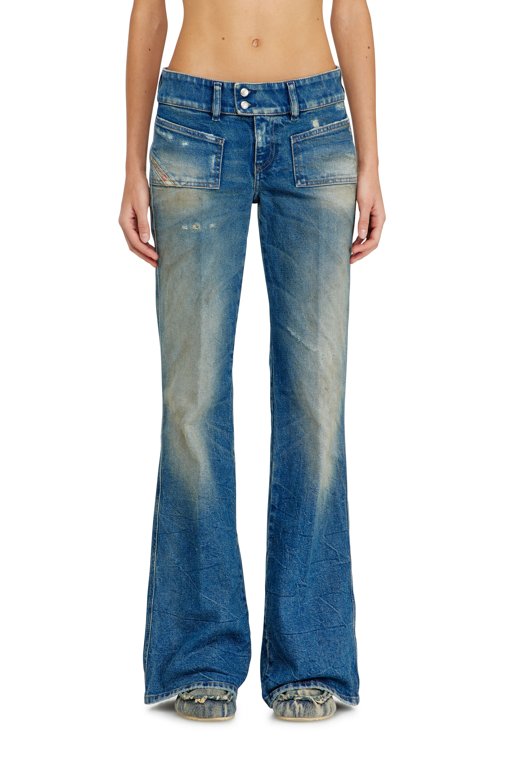 Diesel - Woman's Bootcut Jeans D-Hush 09N40, Medium blue - 3