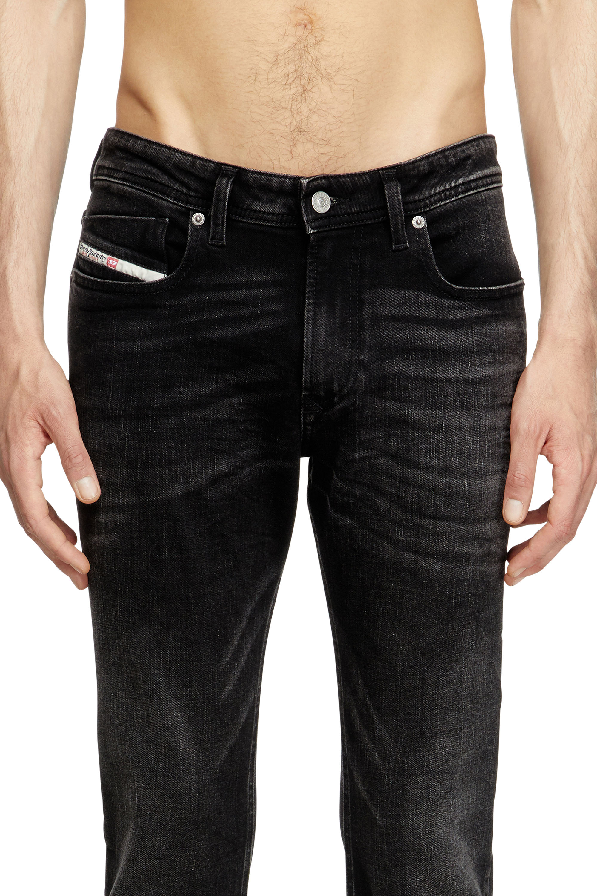 Diesel - Man's Skinny Jeans 1979 Sleenker 0GRDA, Black/Dark grey - 4