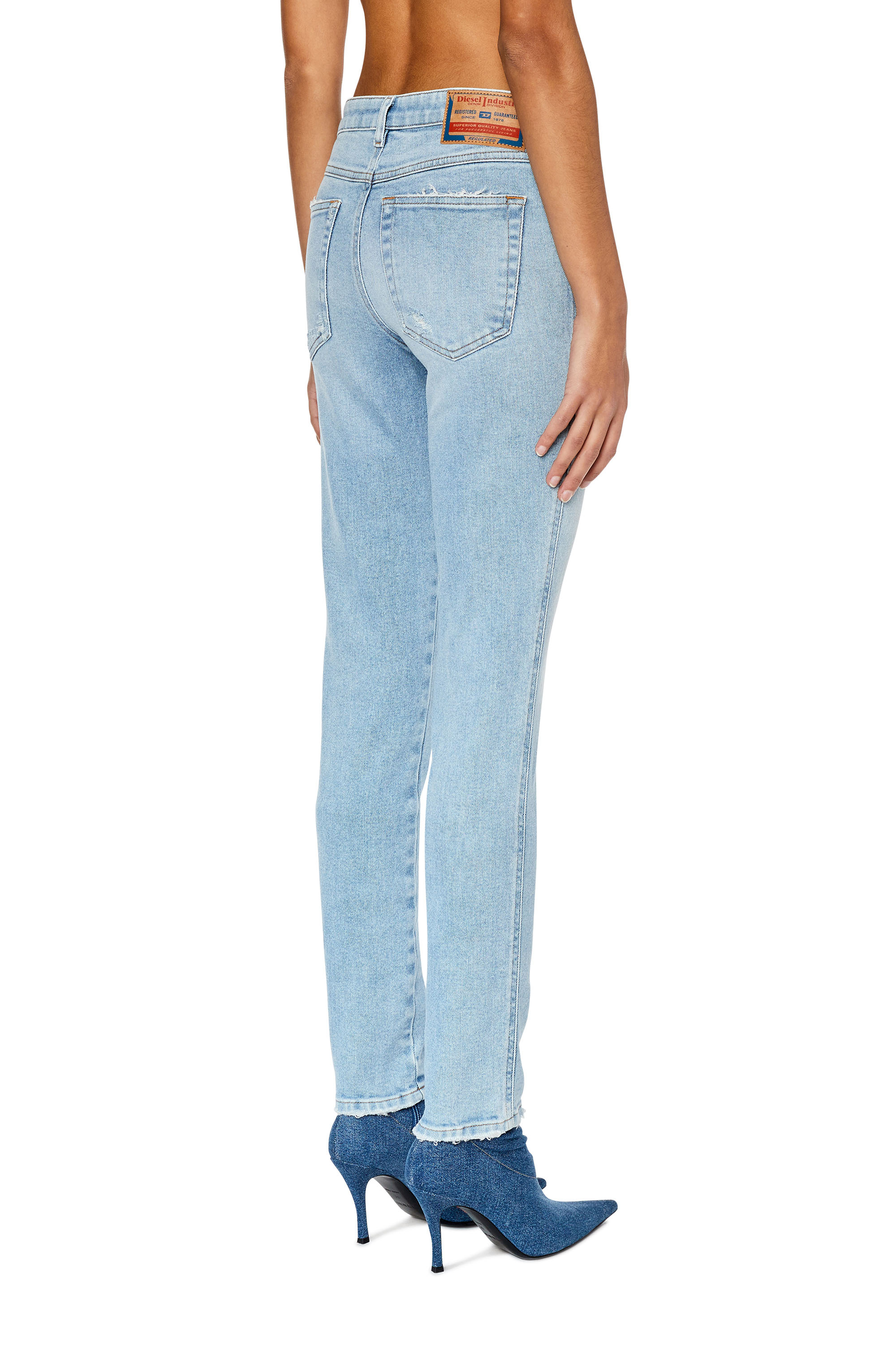 Diesel - Skinny Jeans 2015 Babhila 09E90, Light Blue - Image 3