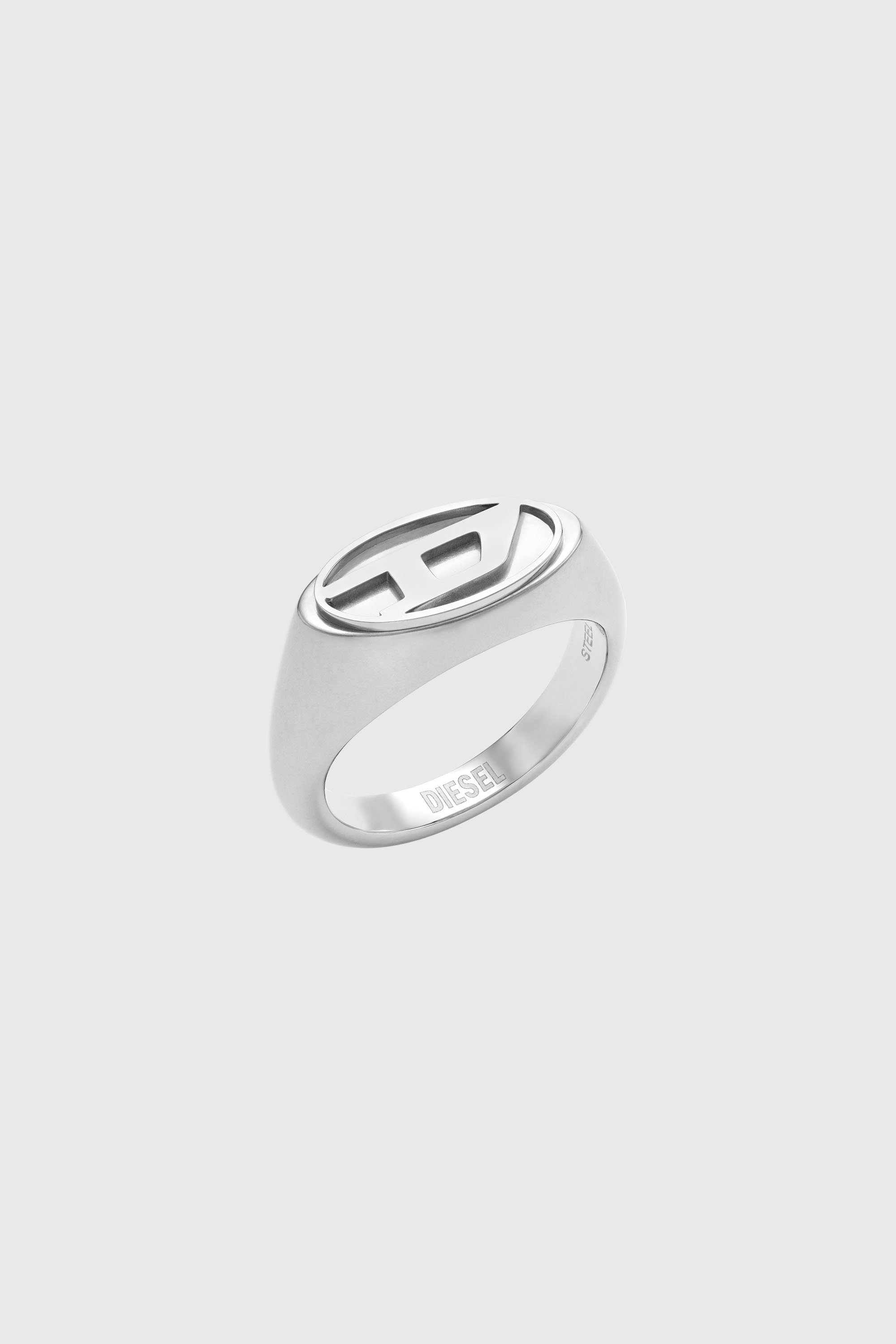 Diesel - DX1475, Unisex's Stainless steel signet ring in Silver - 1