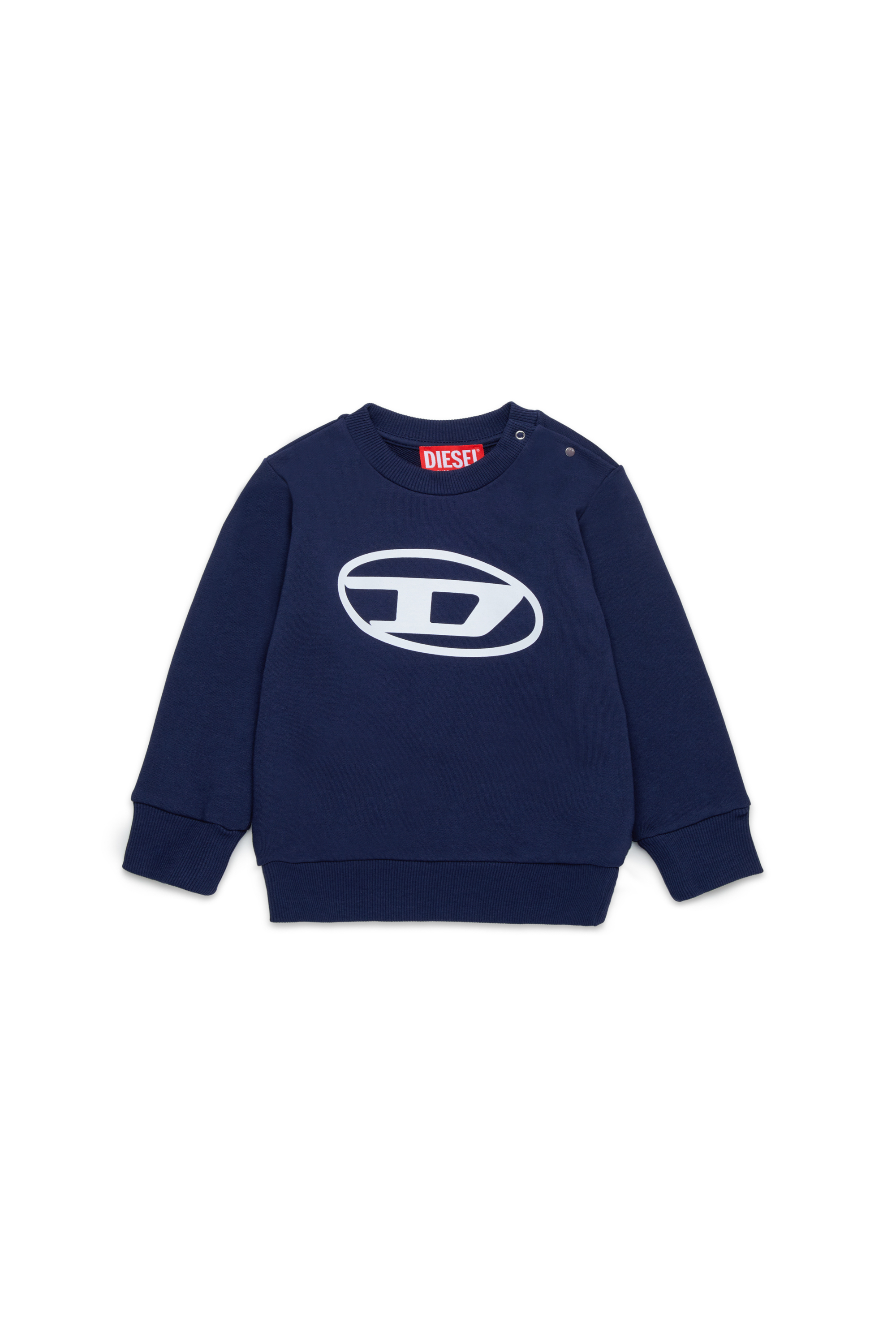 Diesel - SCERB, Unisex's Sweatshirt with Oval D print in Dark Blue - 1