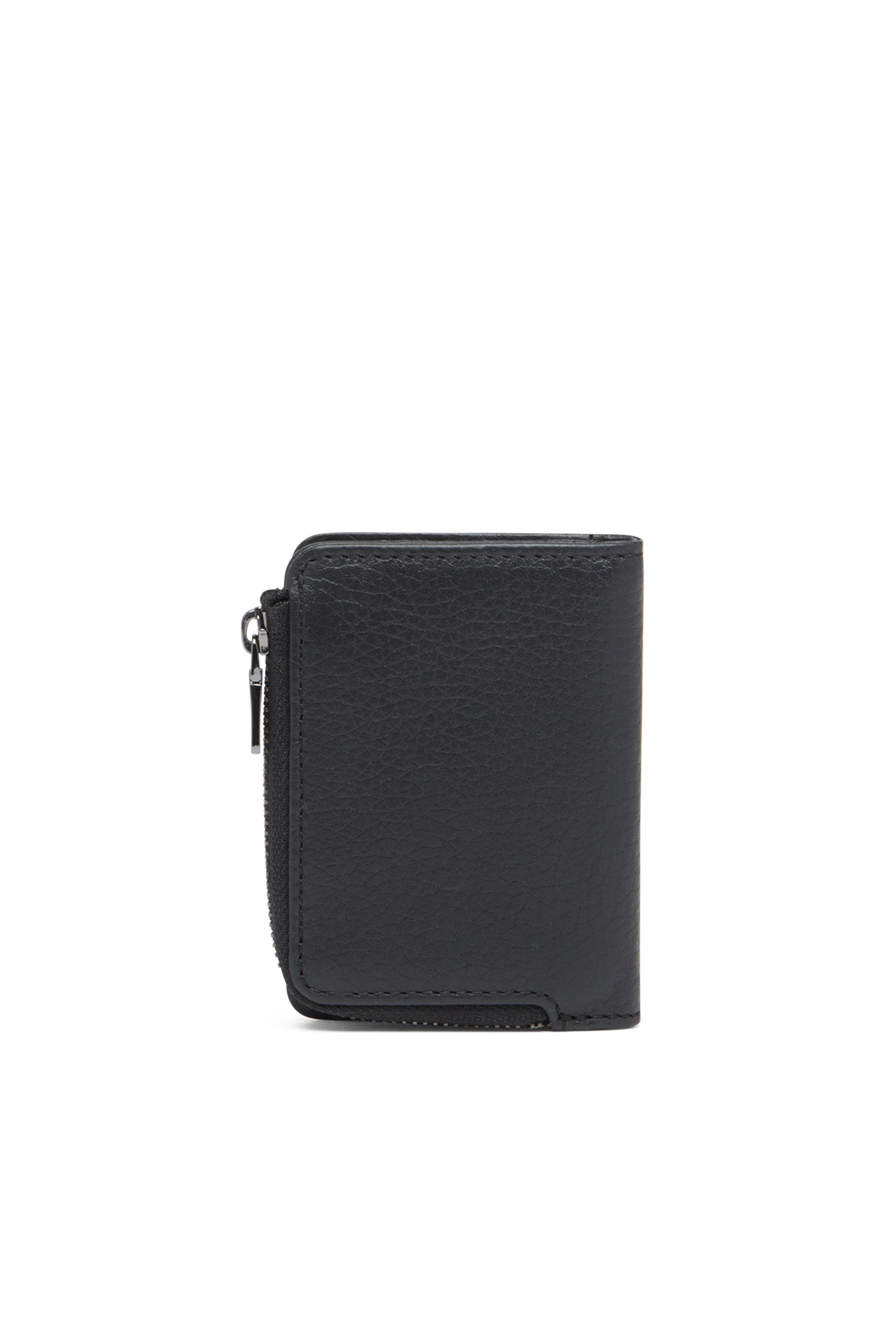 Diesel - HISSU EVO CARD HOLDER L, Man's Leather card holder in Black - 2