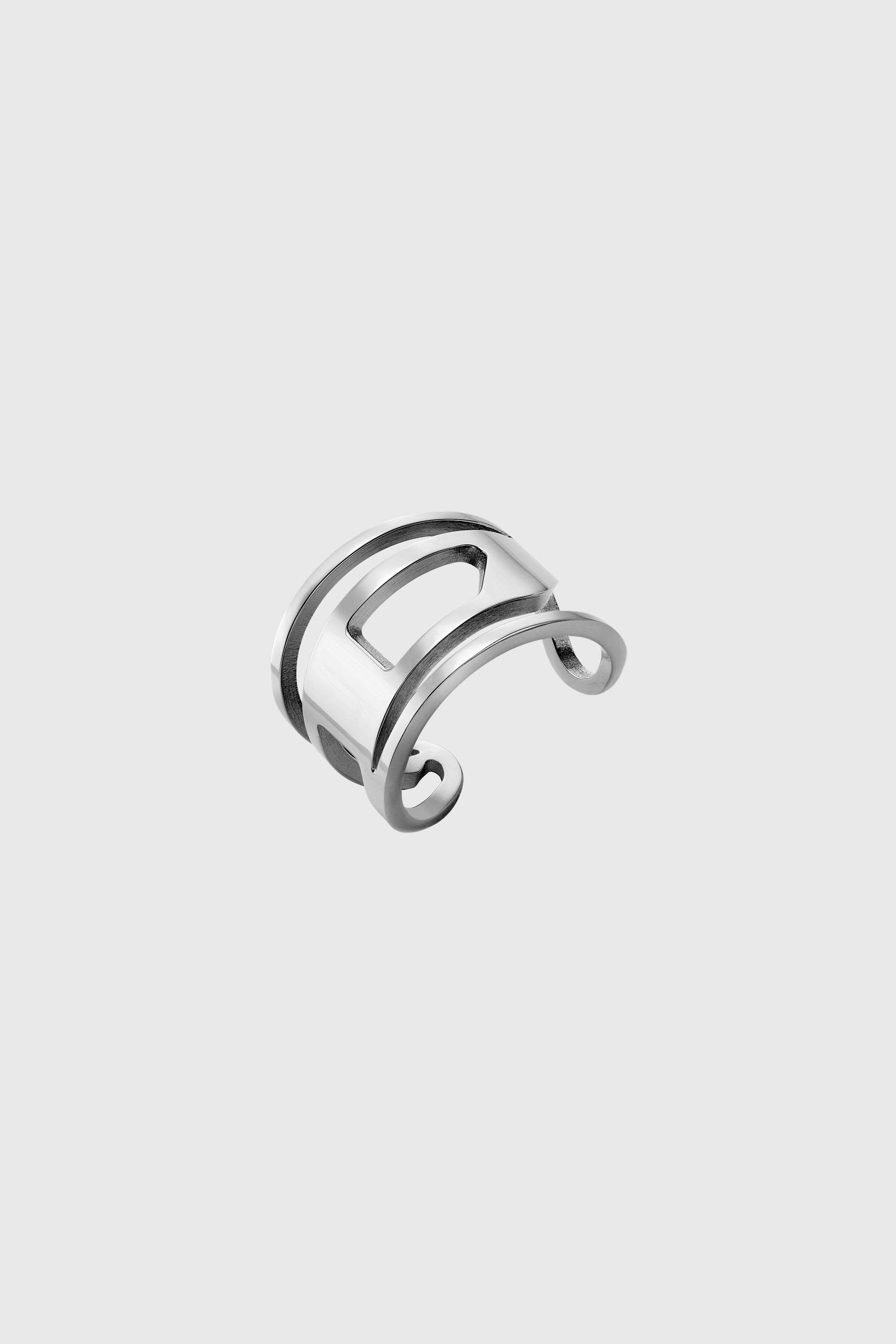 Diesel - DX1548040 JEWEL, Unisex's Stainless Steel Band Ring in Silver - 1