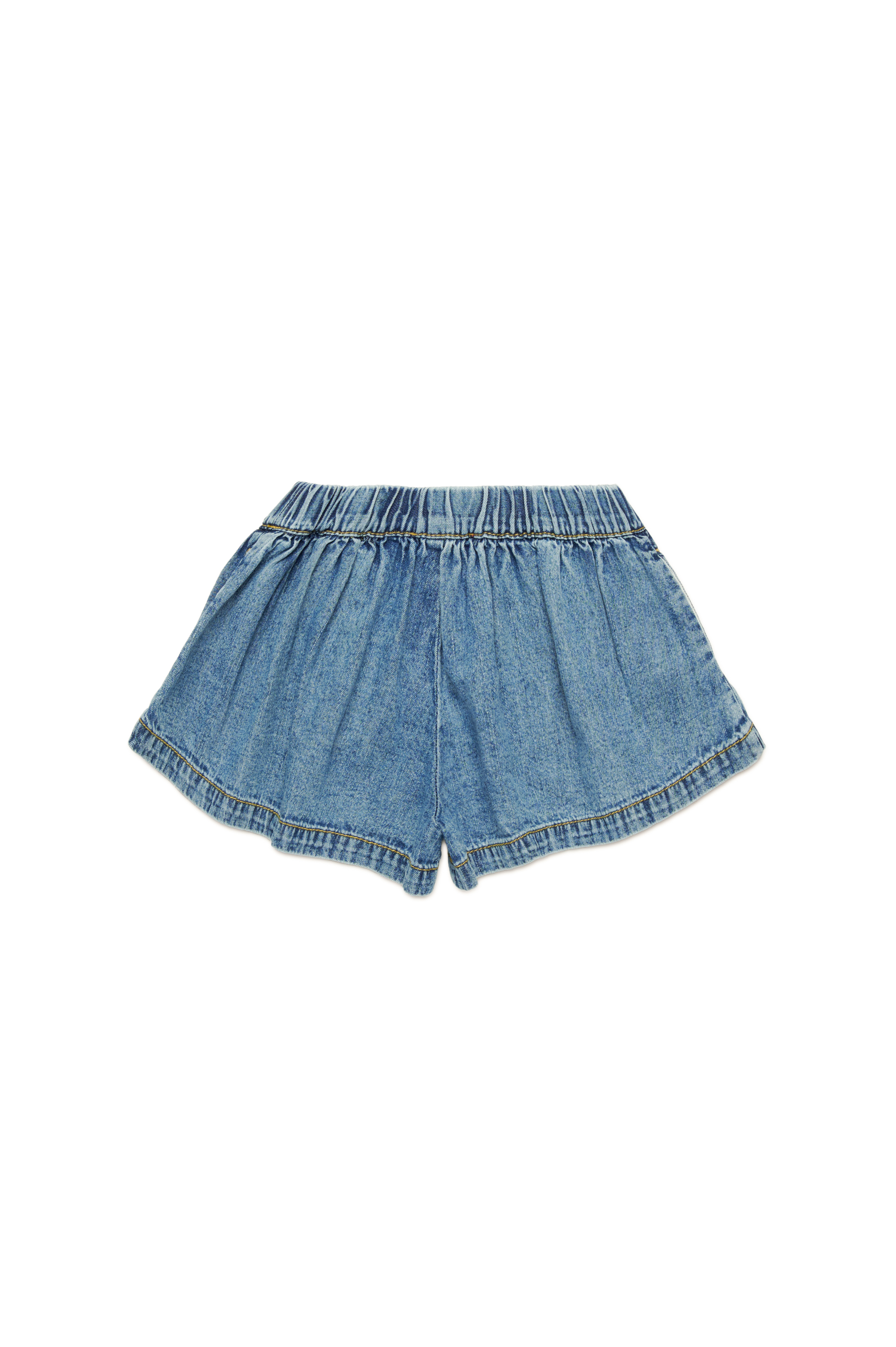 Diesel - PIXIB, Woman's Denim shorts with Oval D embroidery in Medium blue - 2