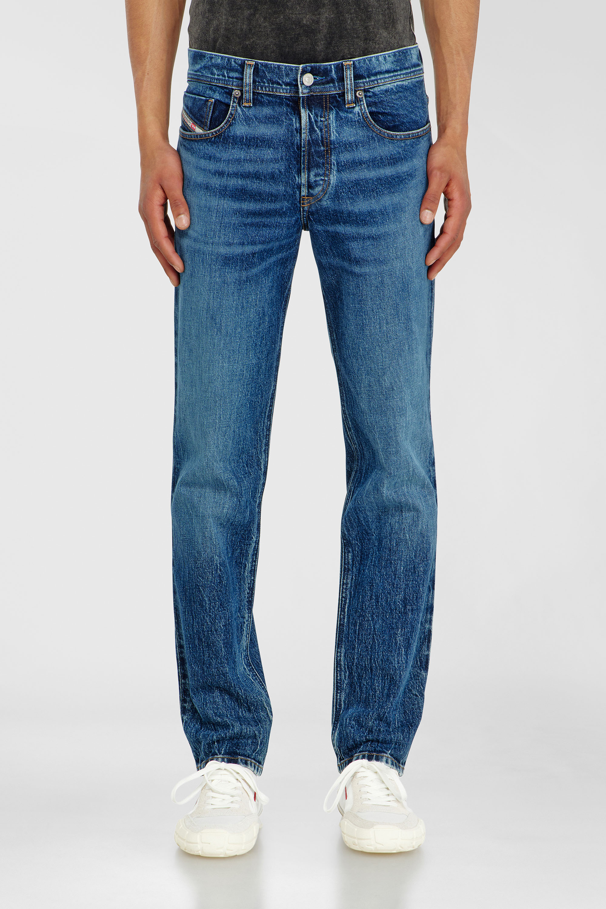 Diesel - Man's Regular Jeans 2023 D-Finitive 0KBBQ, Dark Blue - 4