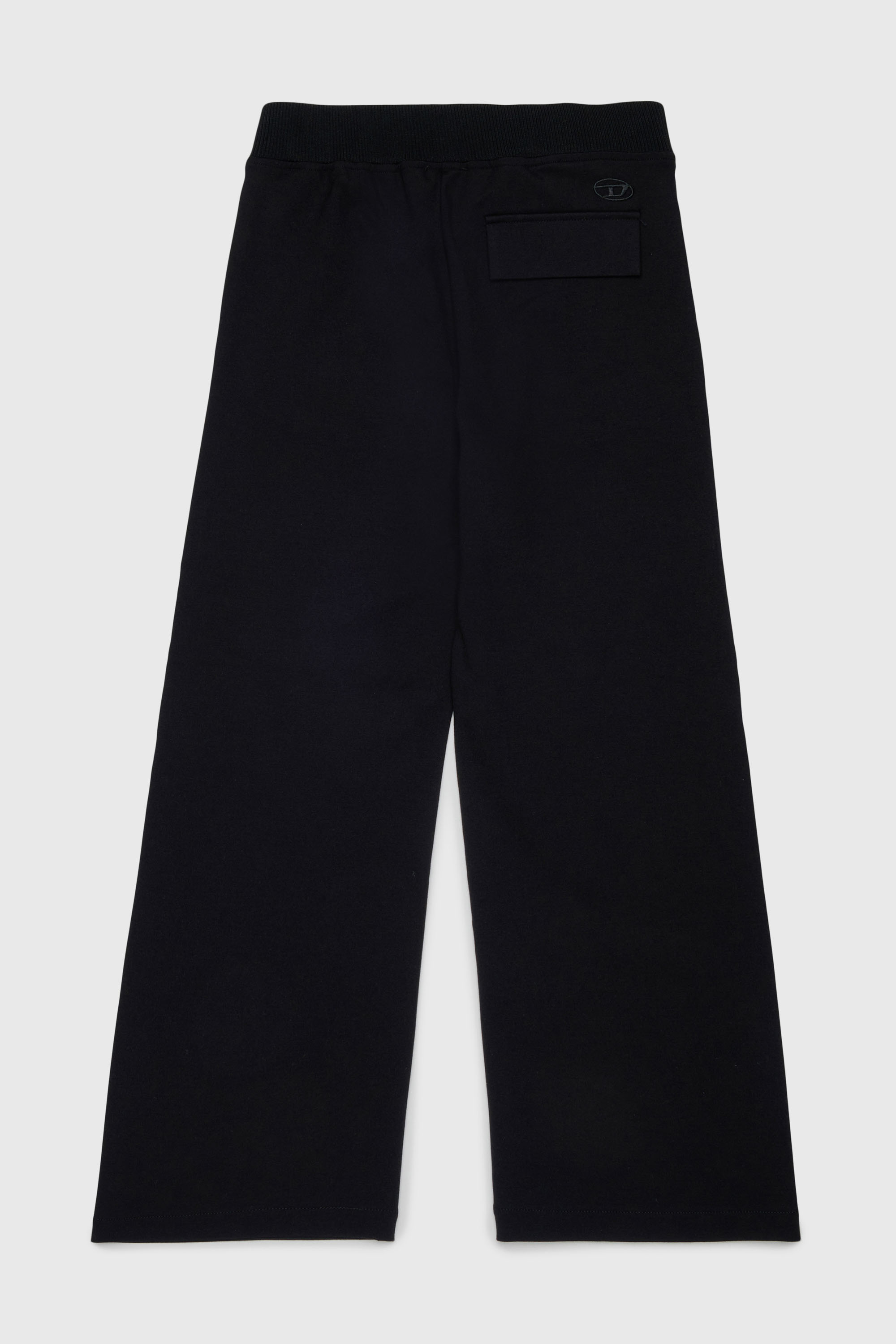 Diesel - PREBBY, Man's Wide-leg pants in compact stretch fabric in Black - 2