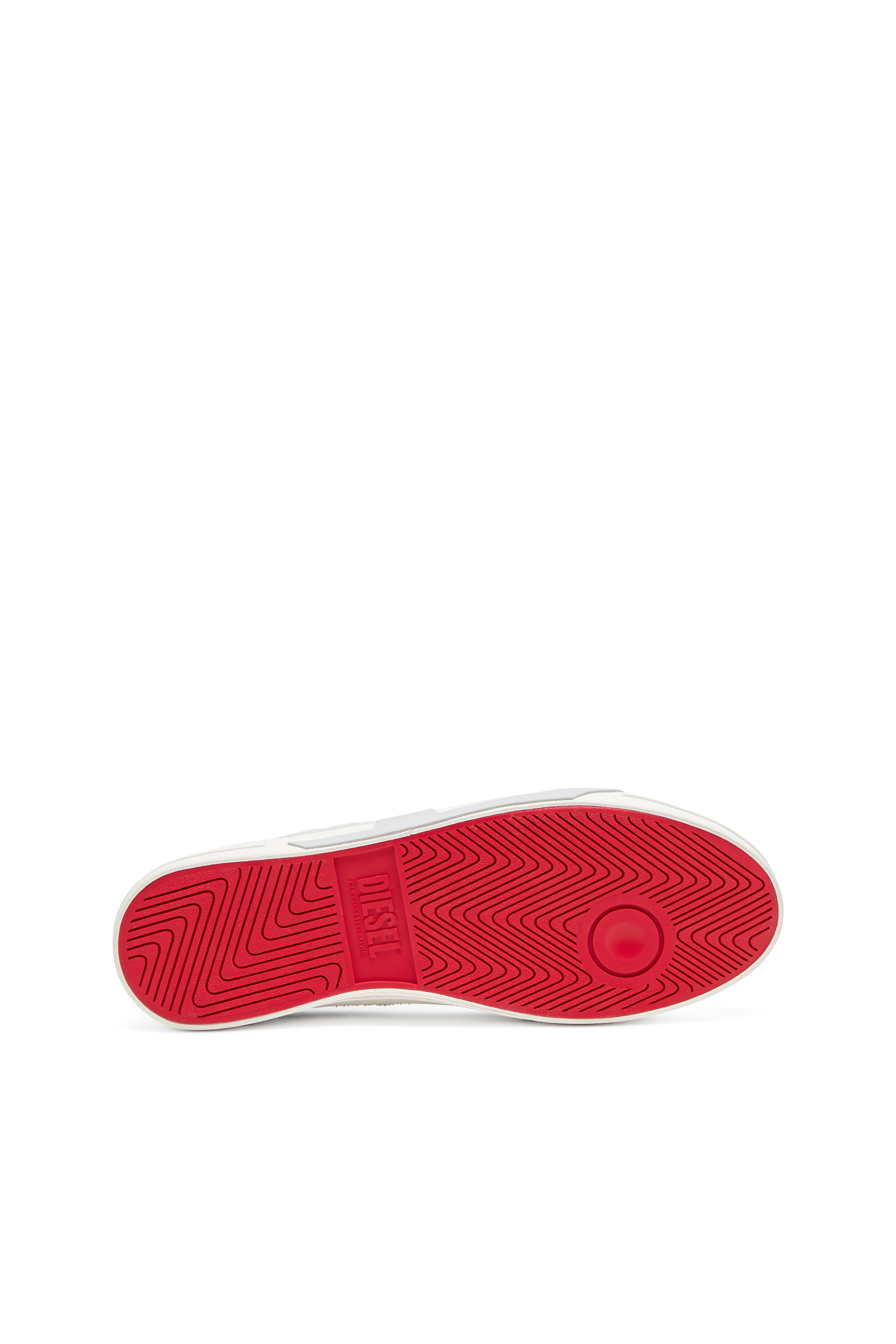 S-D-VERSE LOW W, White/Grey Diesel - S-D-VERSE LOW W, Woman's S-D-Verse-Sneakers in frayed canvas in White/Grey - 5