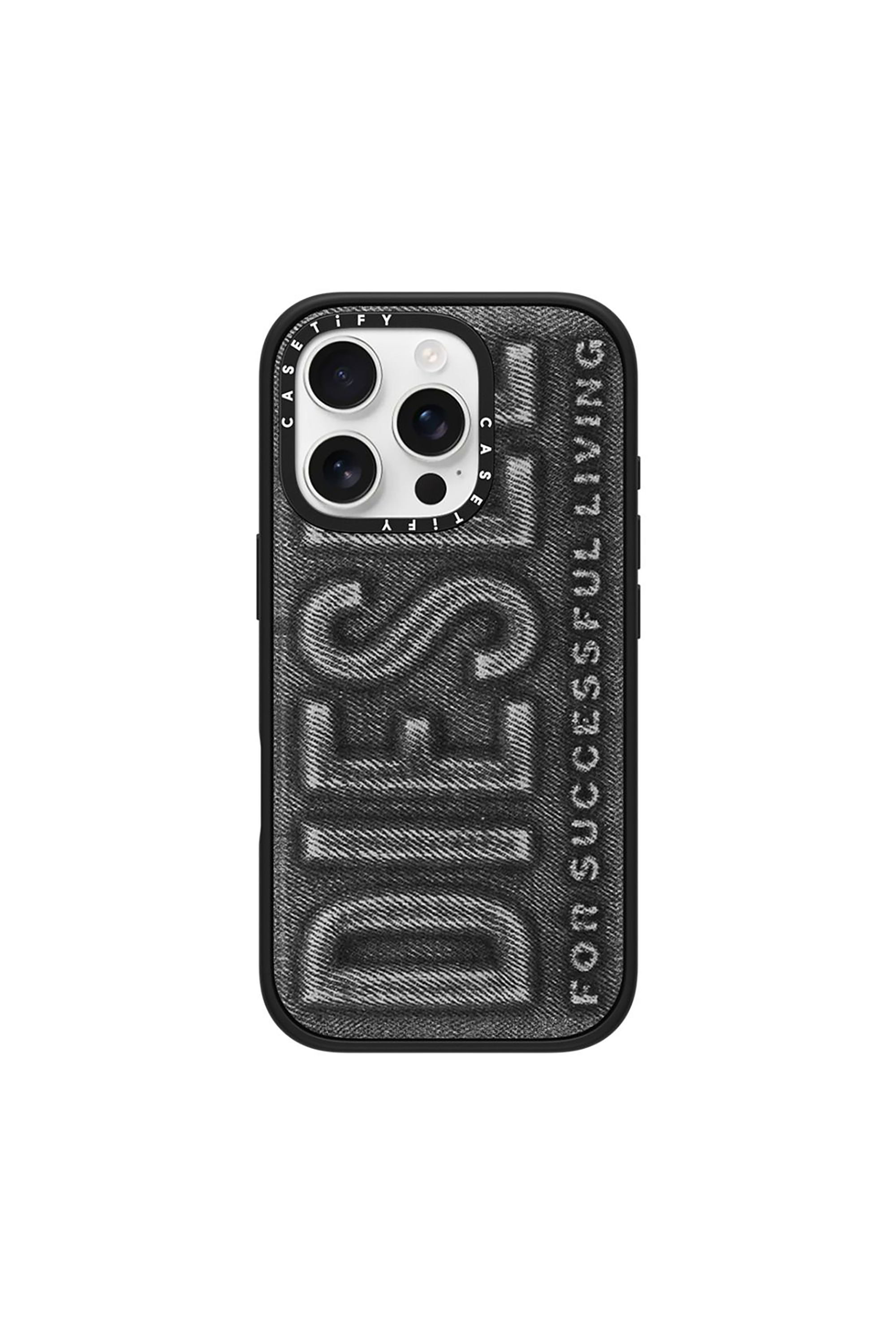 Diesel - 60561 MOULDED CASE, Unisex's Biscotto impact case for iPhone 16 Pro in Black - 1