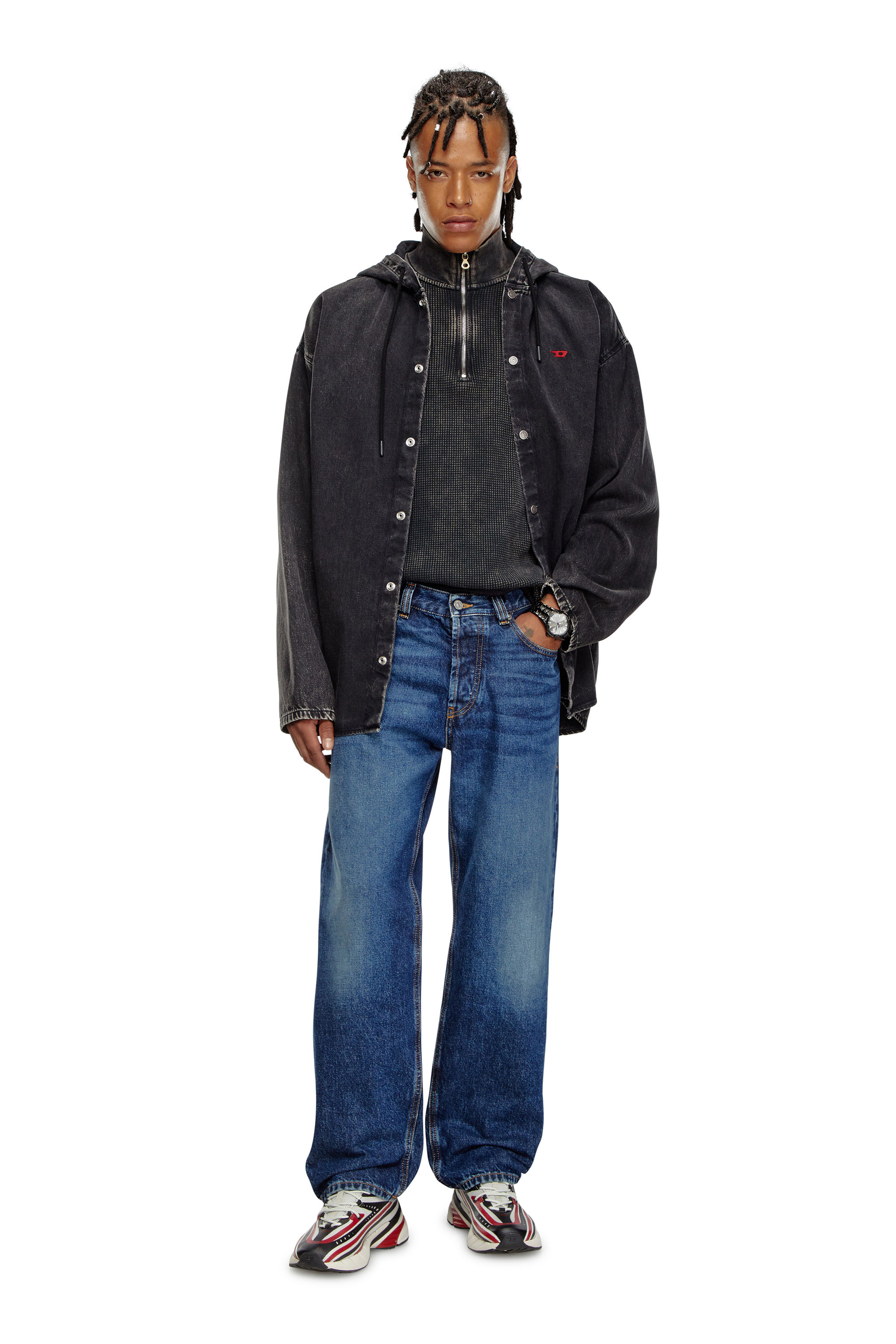 Regular Jeans 2024 D-Macs 09I27, Dark Blue Diesel - Man's Regular Jeans 2024 D-Macs 09I27, Dark Blue - 1