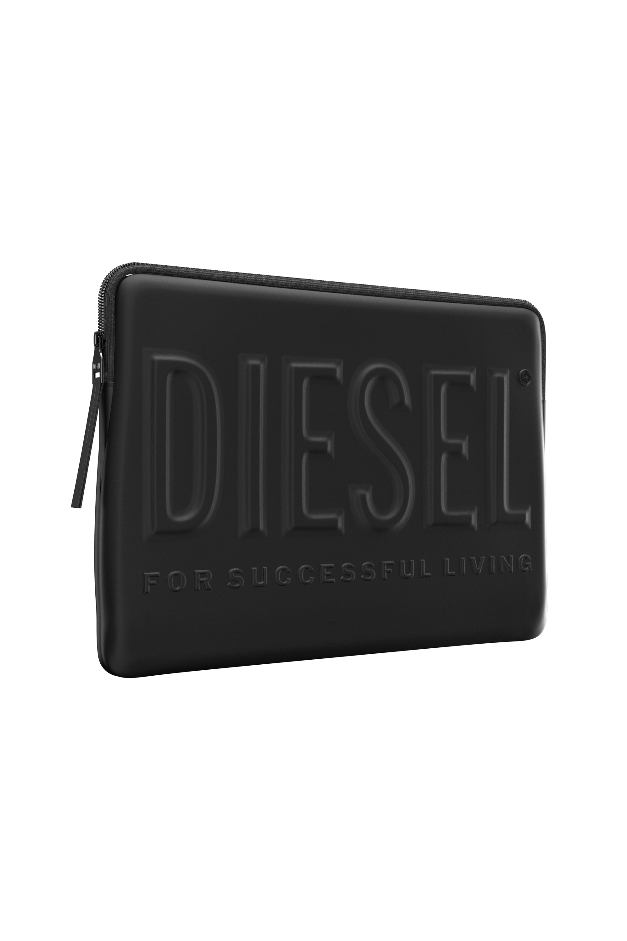 Diesel - 60213 LAPTOP SLEEVE, Unisex's 3D Biscotto sleeve for Laptop 15"-16" in Black - 1