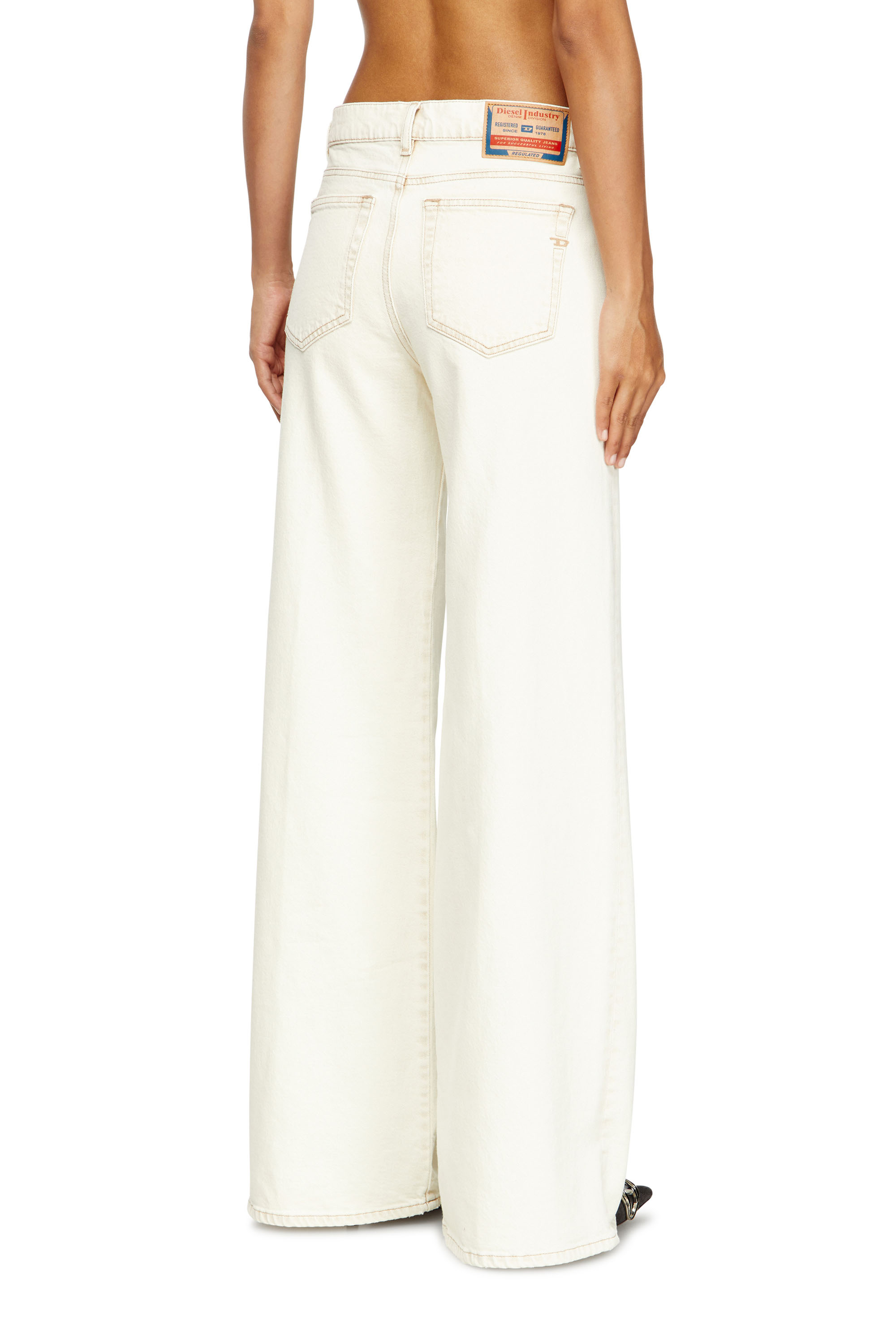 Flare Jeans 1978 D-Akemi 09M70, White Diesel - Woman's Flare Jeans 1978 D-Akemi 09M70, White - 4