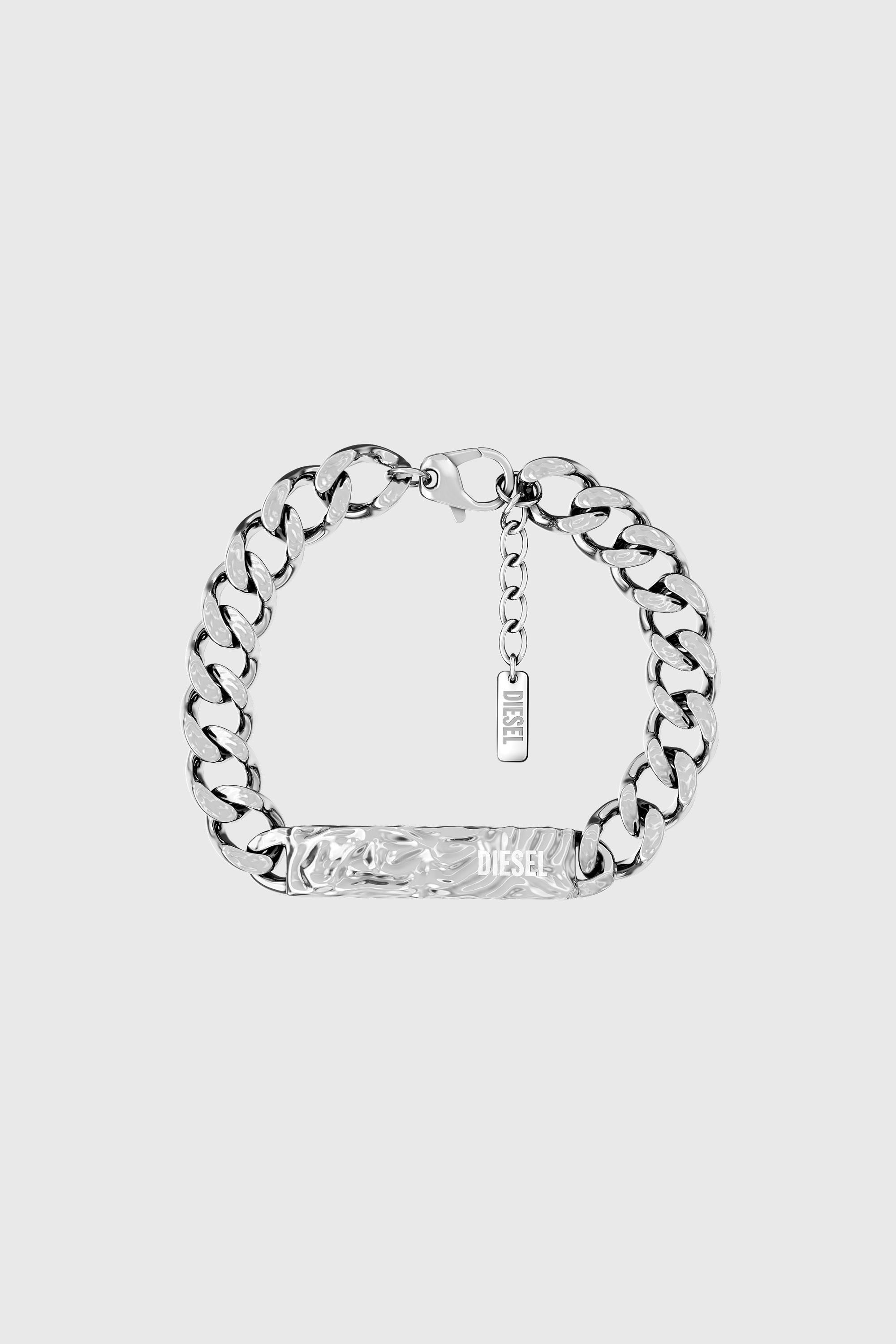 Diesel - DX1732040, Unisex's Stainless Steel ID Bracelet in Silver - 1