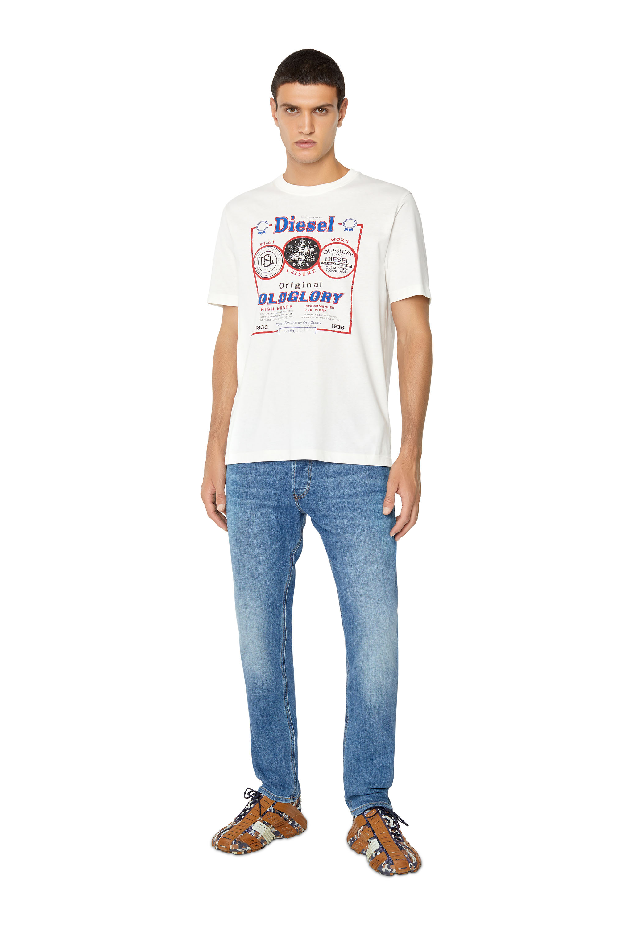 Diesel - D-Luster 0IHAT Slim Jeans, Medium blue - Image 2