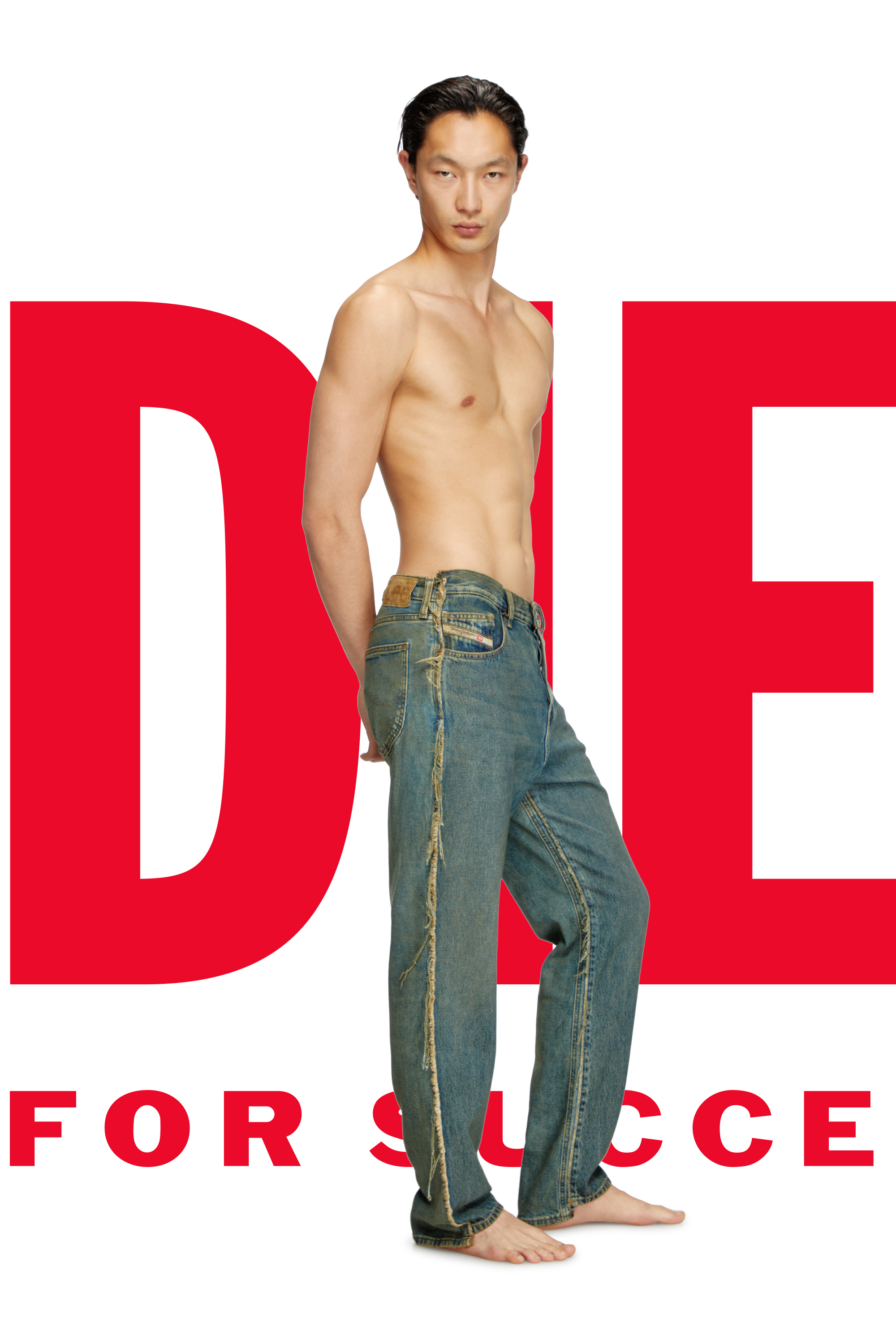 Regular Jeans Dieseloves 03 09M98, Dark Blue Diesel - Man's Regular Jeans Dieseloves 03 09M98, Dark Blue - 1