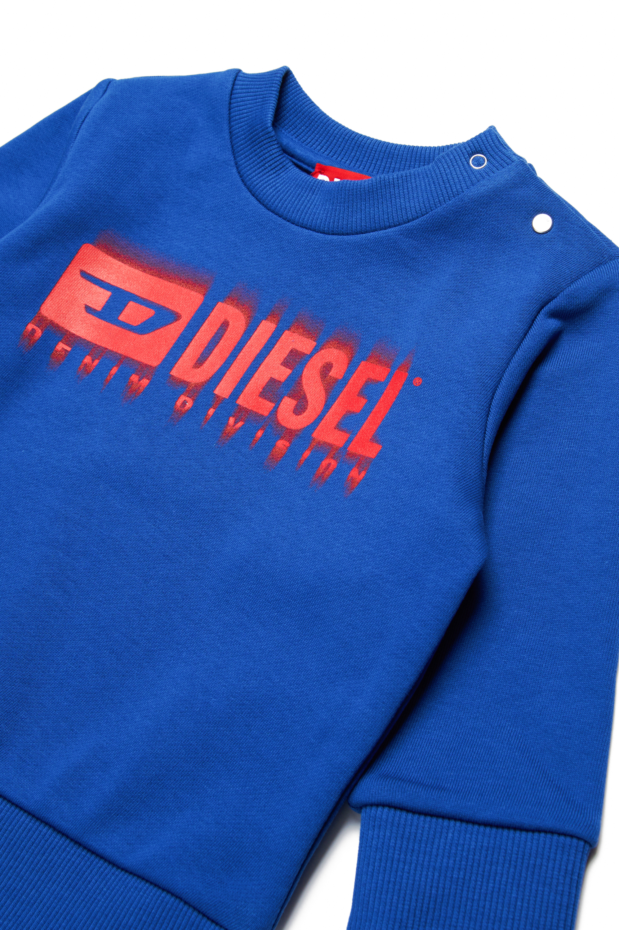 Diesel - SGINNL8B, Unisex's Sweatshirt with smudged logo in Blue - 3