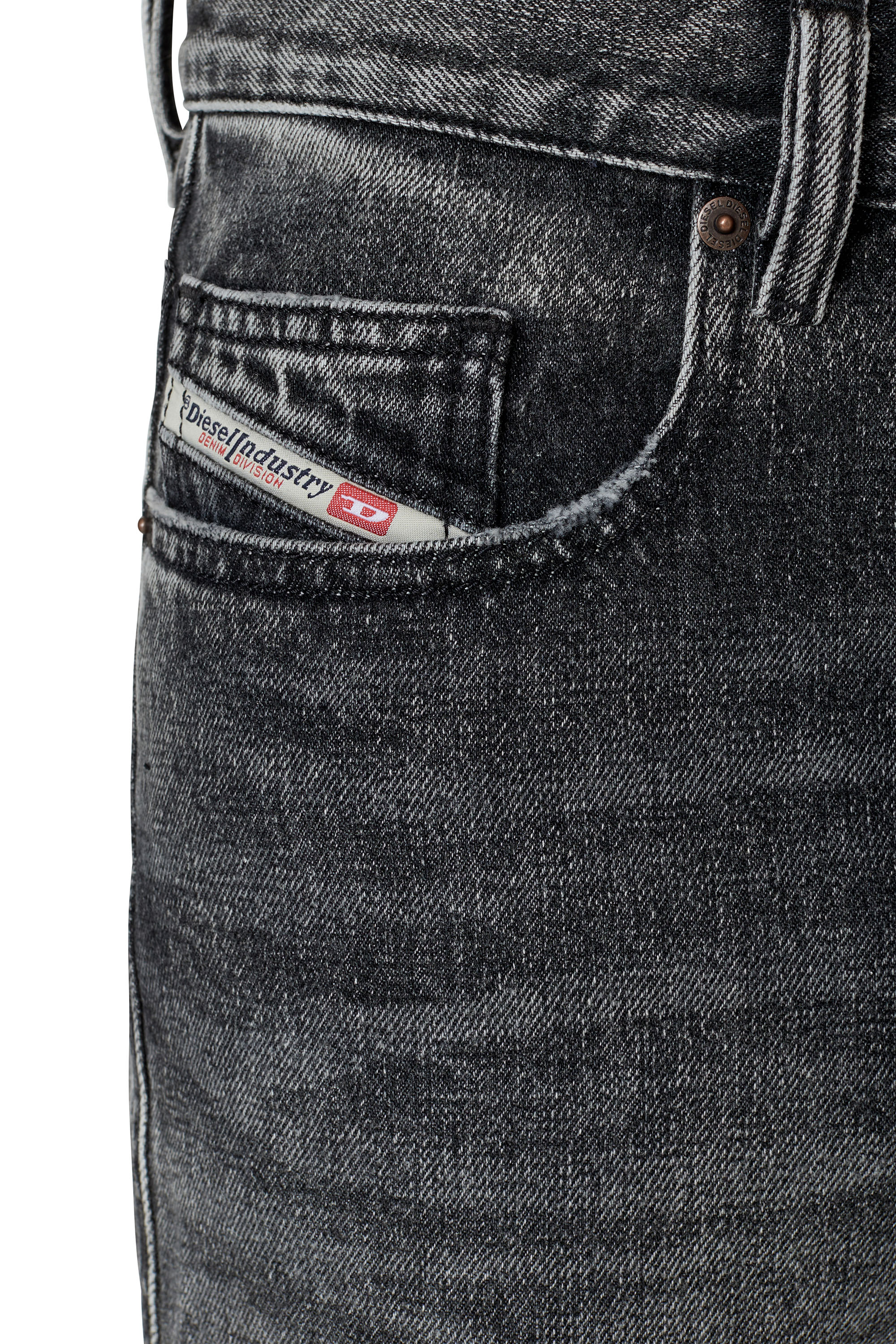 Diesel - 2020 D-VIKER 007C4 Straight Jeans, Black/Dark grey - Image 4