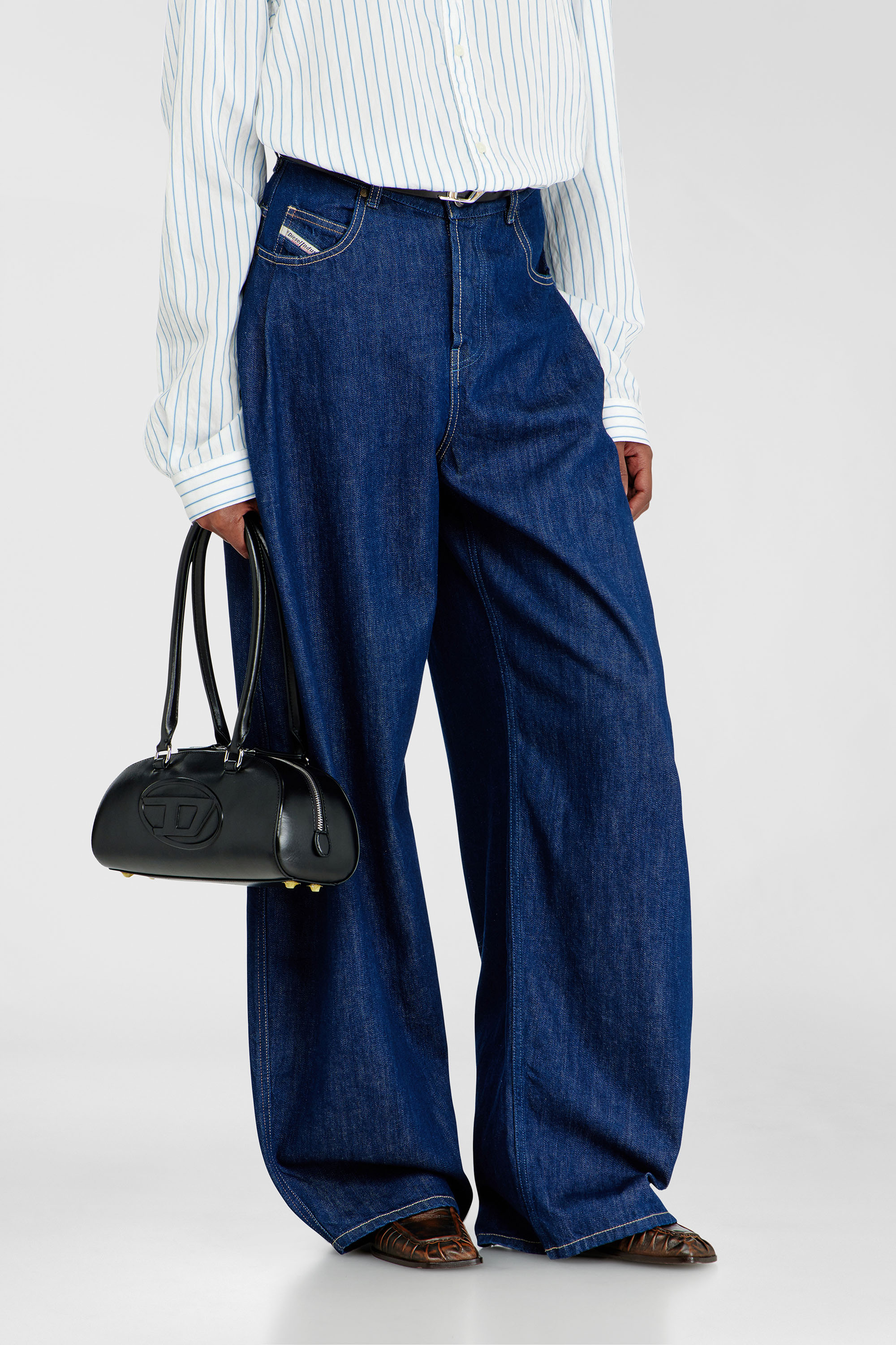 Diesel - Woman's Relaxed Jeans 1987 D-Khelz 09Q09, Dark Blue - 9
