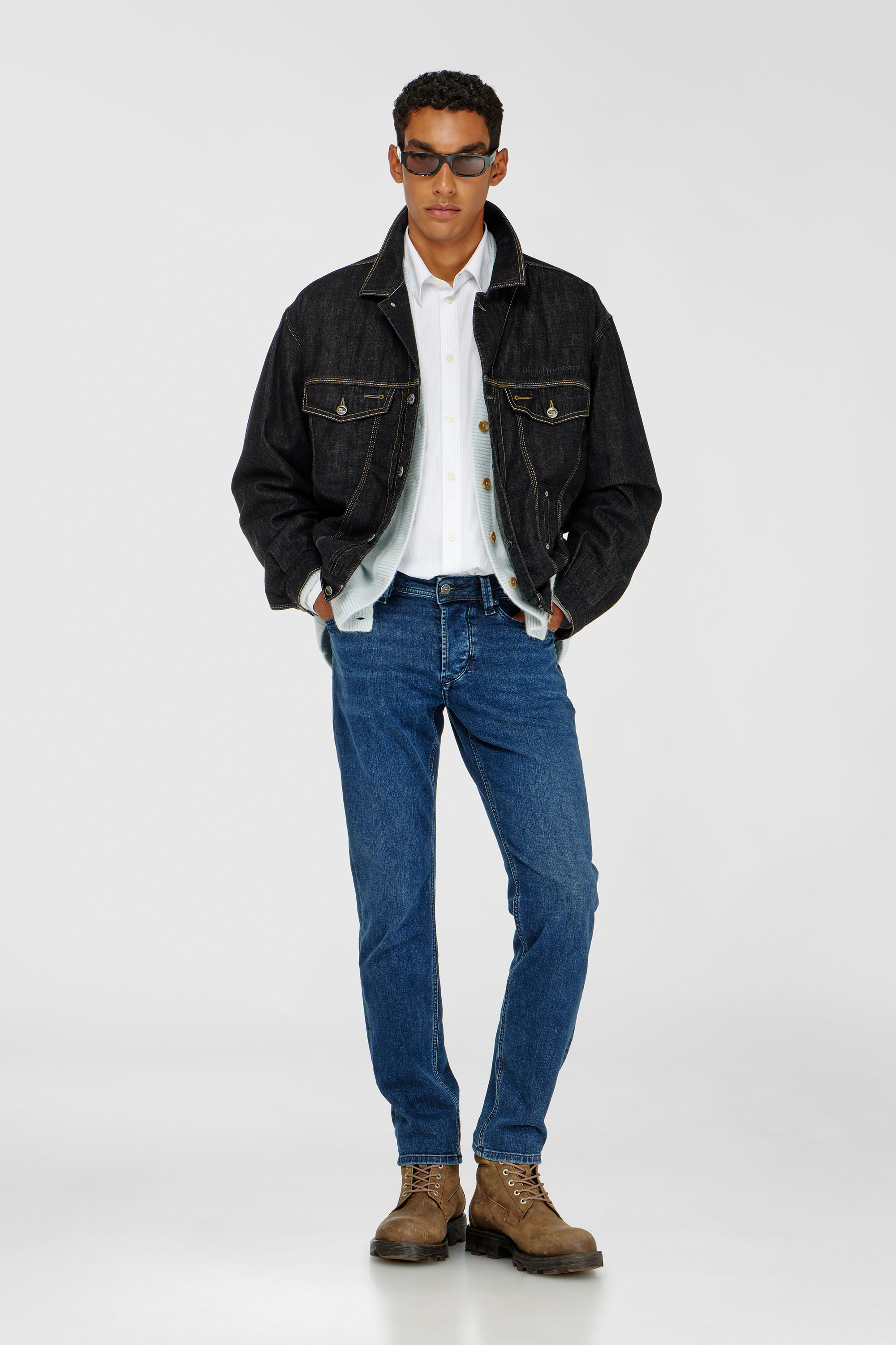 Diesel - Man's Regular Jeans 1986 Larkee-Beex 0BEDA, Dark Blue - 2