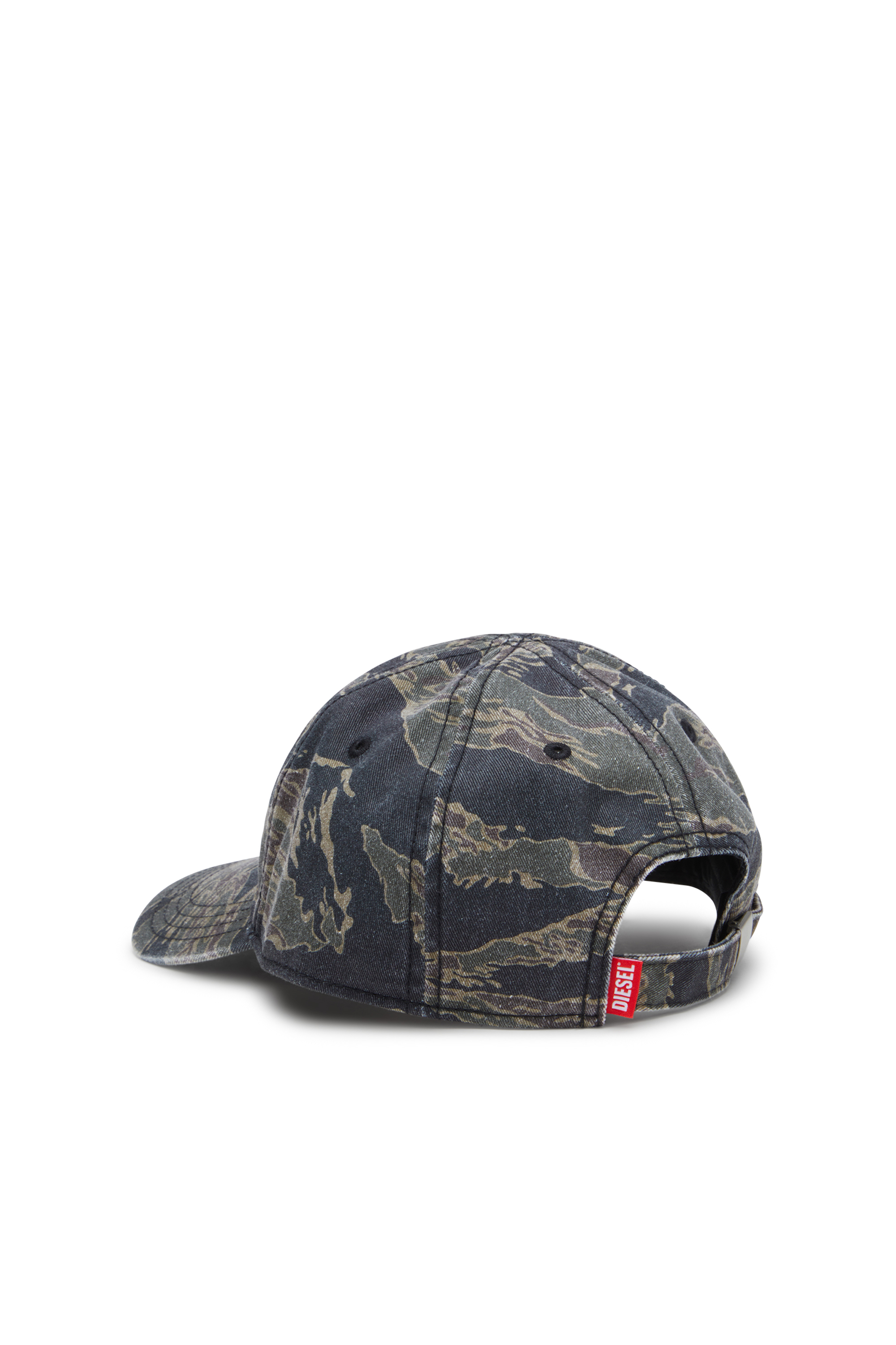 Diesel - C-VADO, Man's Baseball cap with camo print in Green - 2