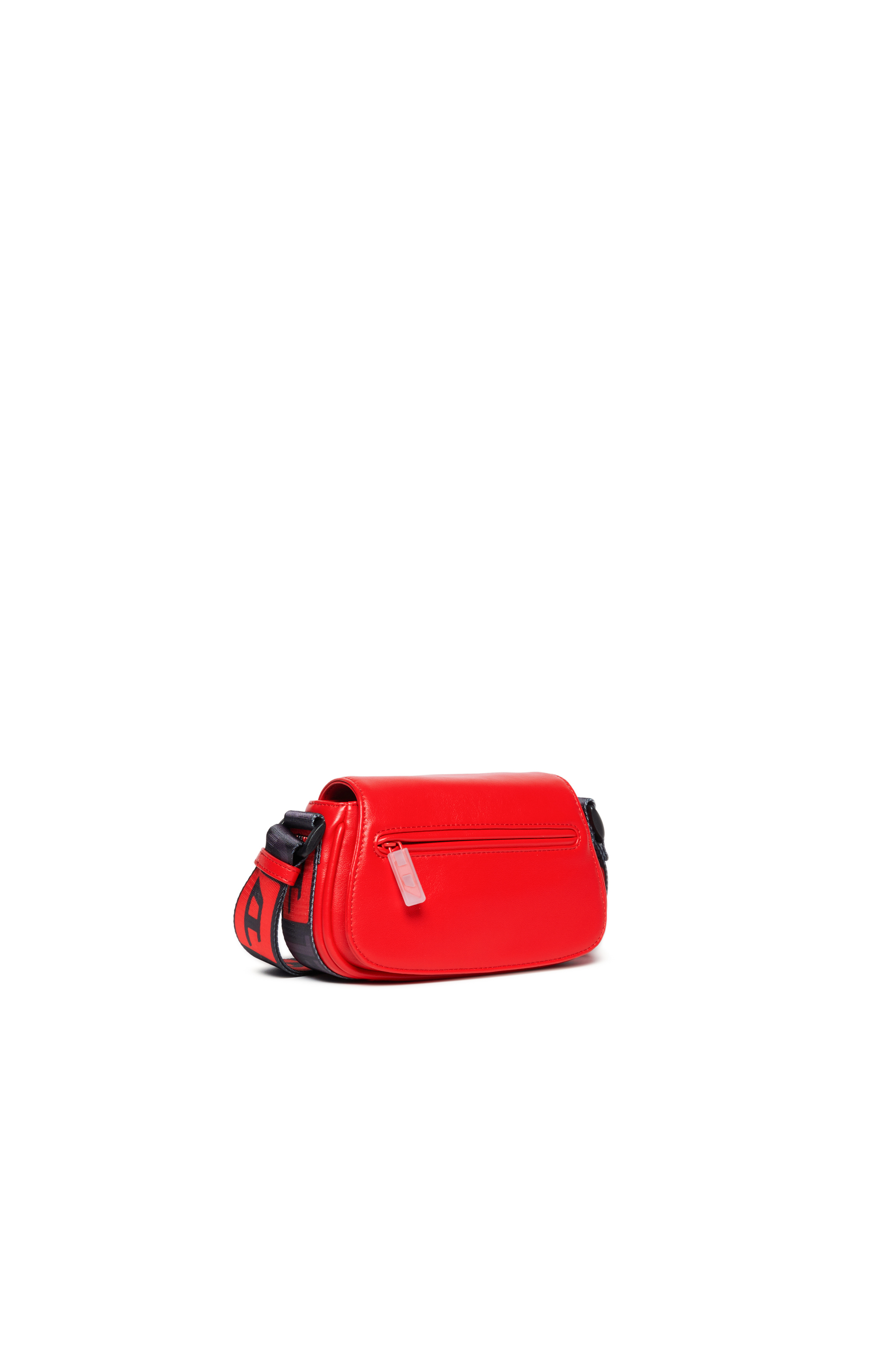 Diesel - CROSSBODY, Woman's Crossbody bag with logo strap in Red - 3