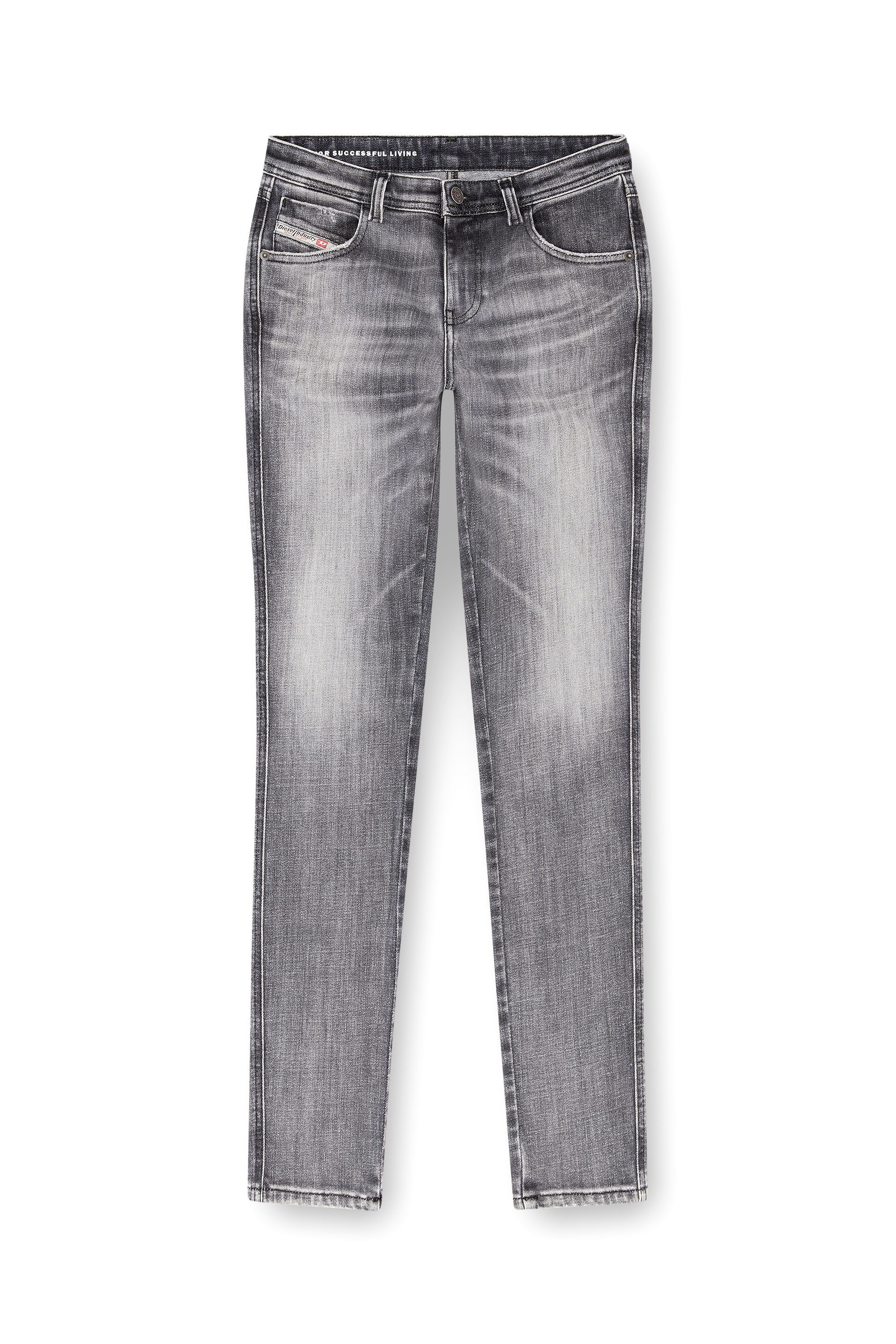 Diesel - Woman Skinny Jeans 2015 Babhila 09J29, Grey - Image 3