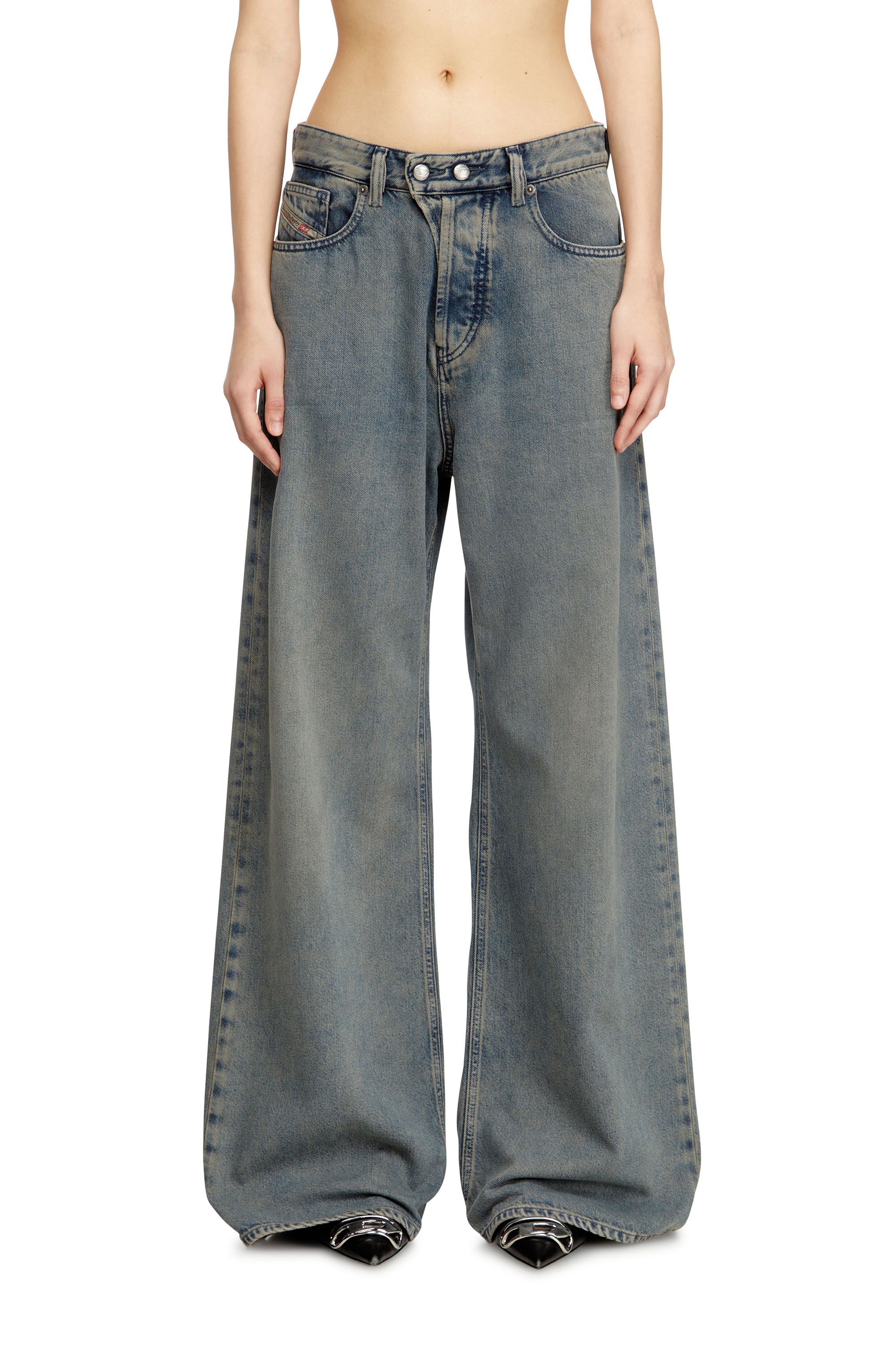 Relaxed Jeans 1996 D-Sire 09N24, Medium blue Diesel - Woman's Relaxed Jeans 1996 D-Sire 09N24, Medium blue - 3
